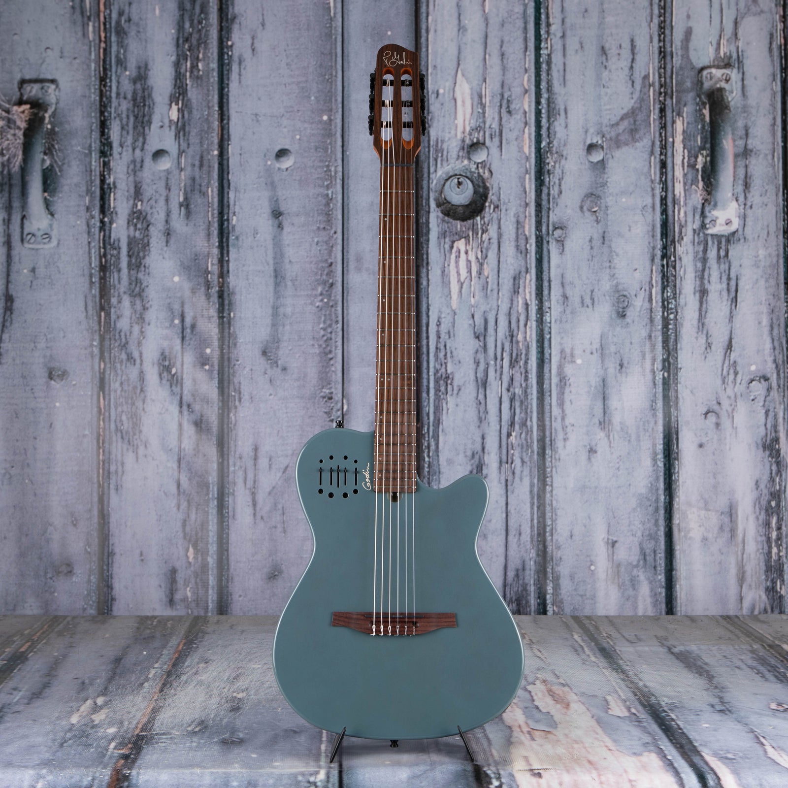 Godin Multiac Mundial Nylon Acoustic Electric Arctik Blue For