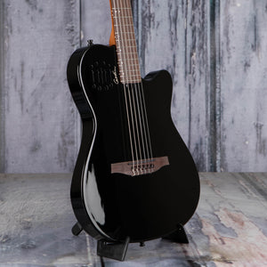 Godin Multiac Mundial Nylon Acoustic/Electric Guitar, Onyx Black, angle