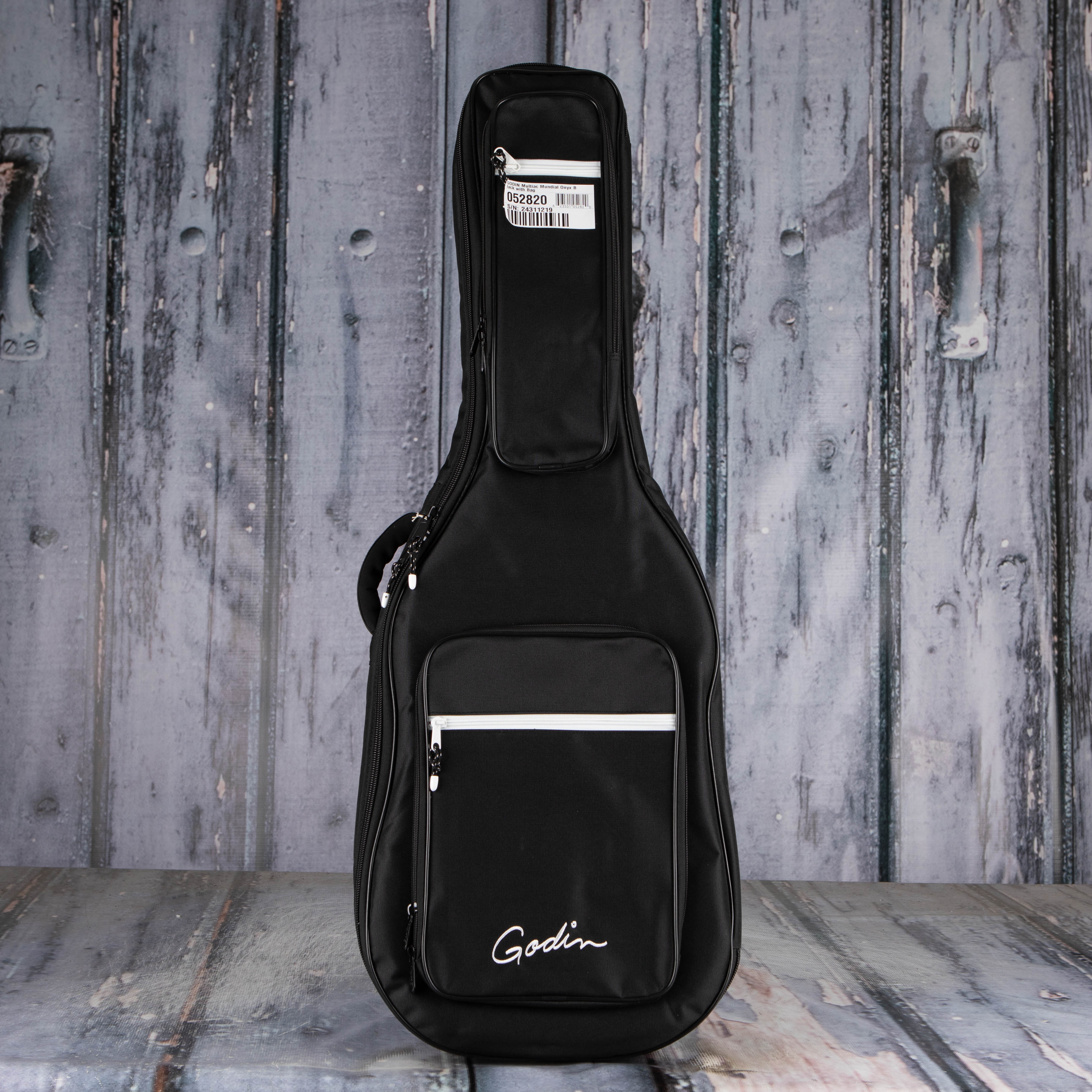 Godin Multiac Mundial Nylon Acoustic/Electric Guitar, Onyx Black, bag