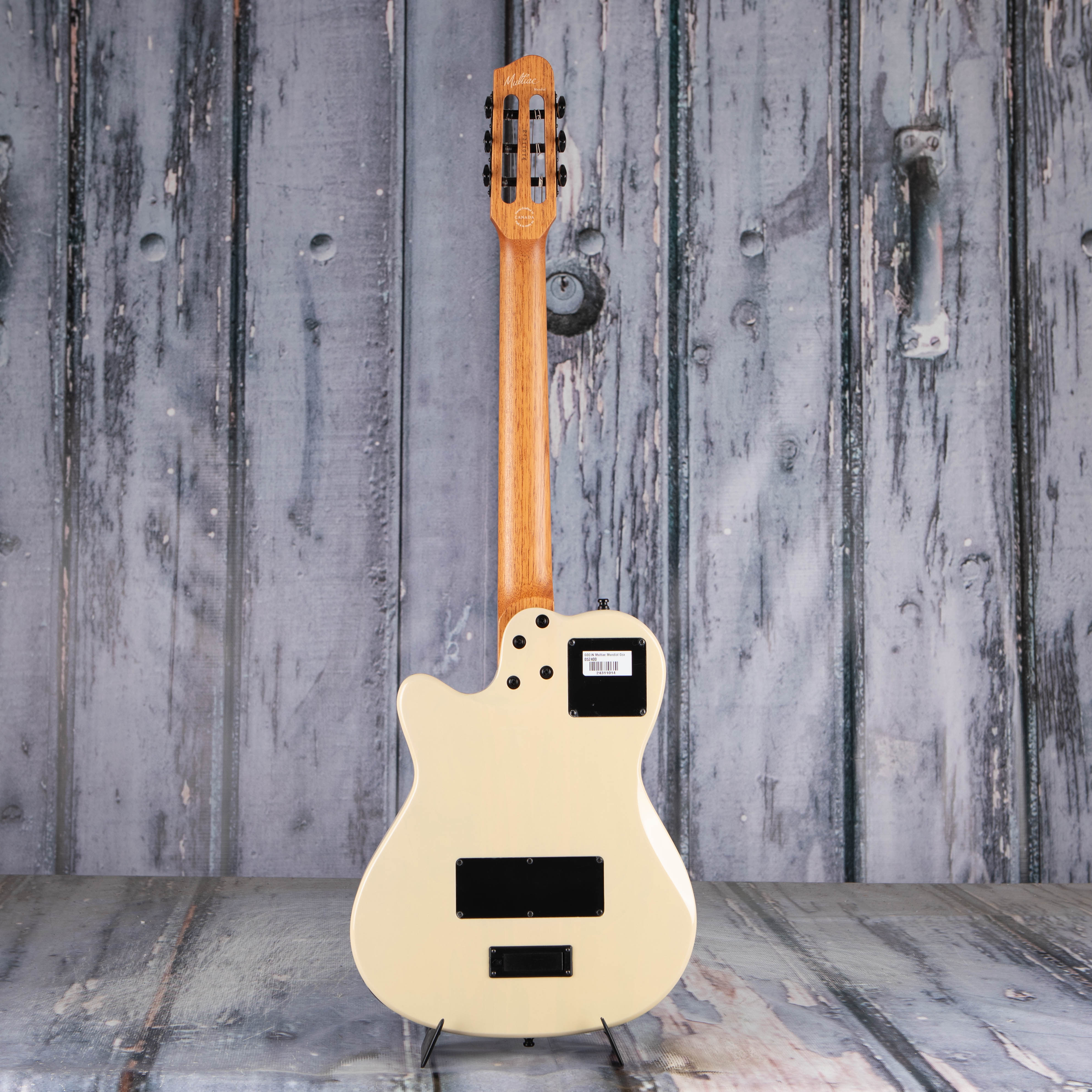 Godin Multiac Mundial Nylon Acoustic/Electric Guitar, Ozark Cream, back