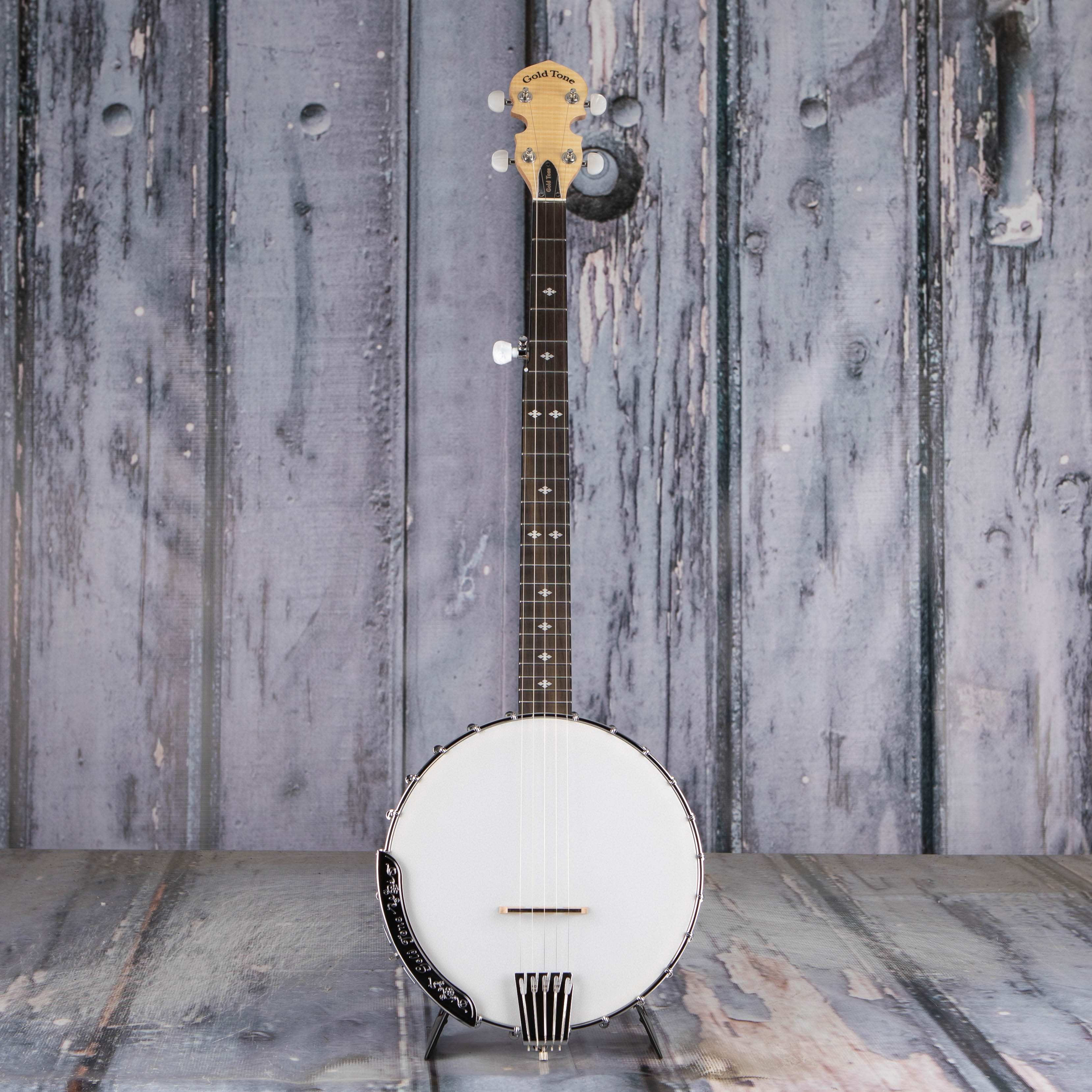 Gold Tone CC-100 Cripple Creek Open Composite Banjo, Natural, front