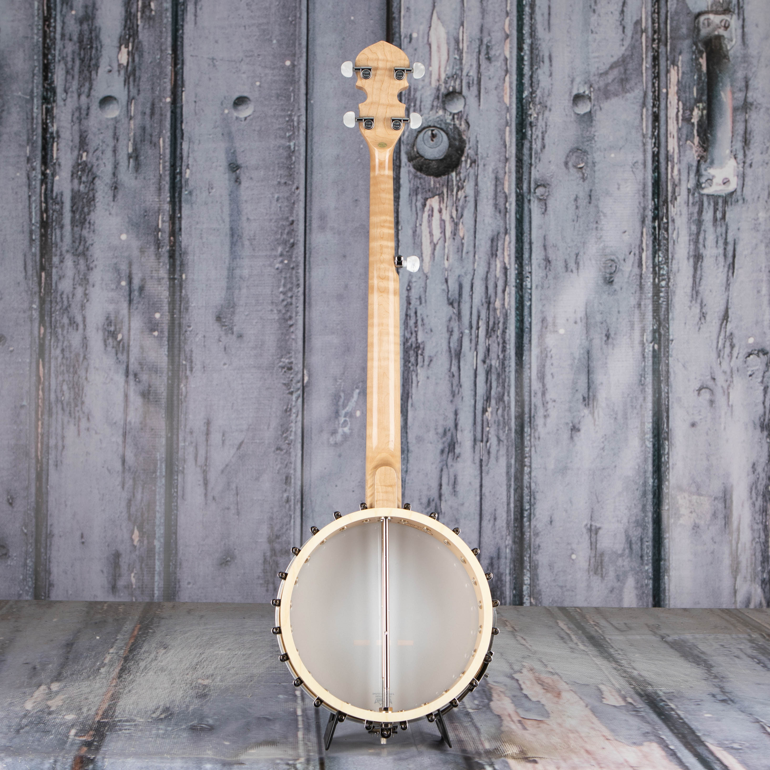 Gold Tone CC-100 Cripple Creek Open Composite Banjo, Natural, back