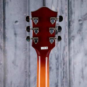 Gretsch G2655 Streamliner Center Block Jr. Double-Cut W/ V-Stoptail Semi-Hollowbody Guitar, Abbey Ale, back headstock