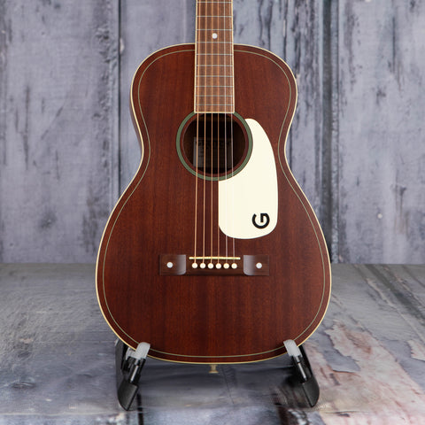 Gretsch Jim Dandy Parlor Acoustic Guitar, Frontier Stain, front closeup