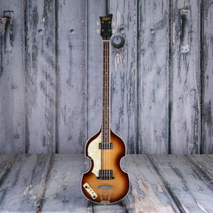 Höfner H500/1-64L-0 1964 Reissue Left-Handed Violin Bass Guitar, Sunburst, front