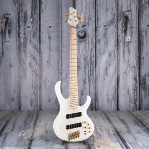 Ibanez BTB605MLM Bass Workshop Multi-Scale 5-String Electric Bass Guitar, Pearl White Matte, front