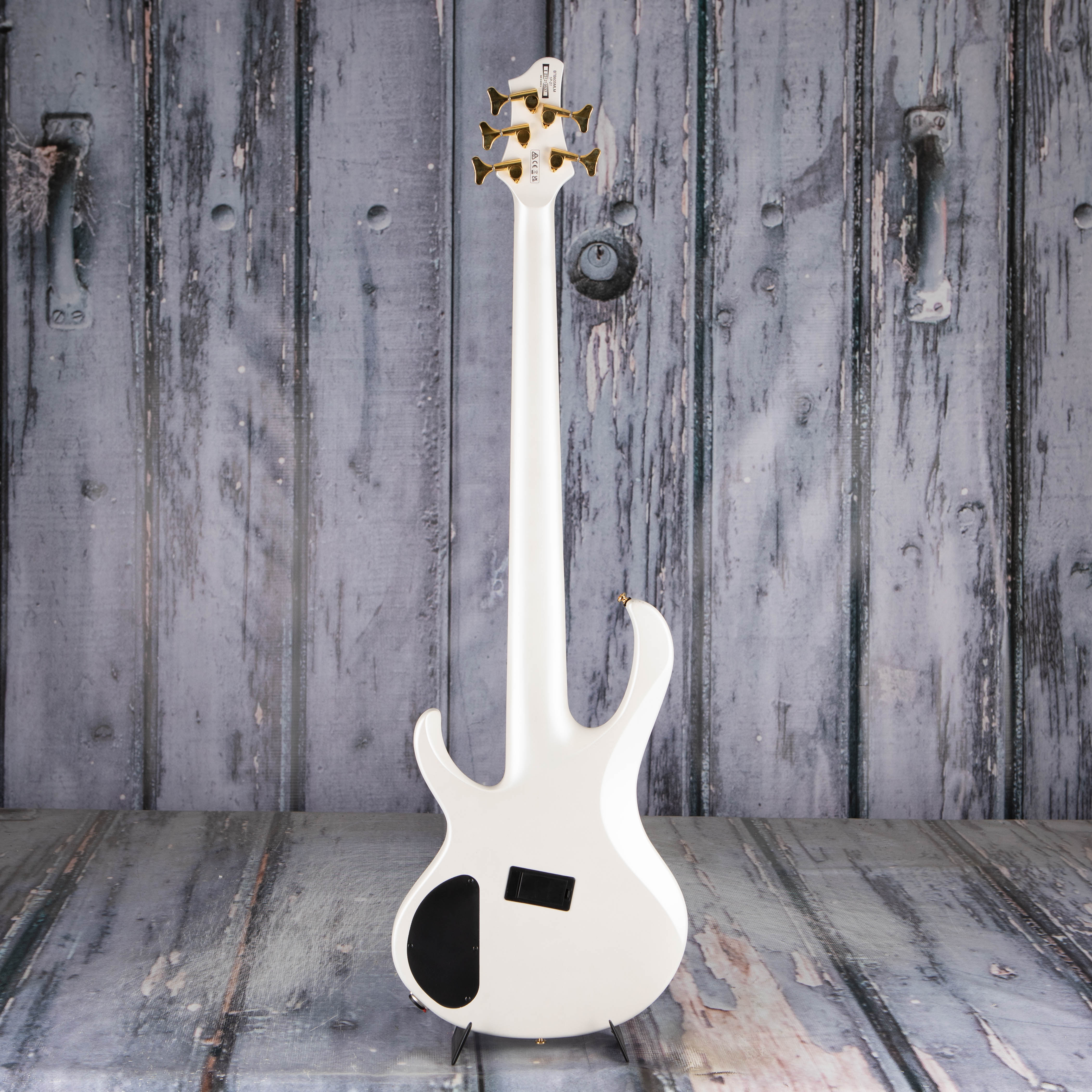 Ibanez BTB605MLM Bass Workshop Multi-Scale 5-String Electric Bass Guitar, Pearl White Matte, back