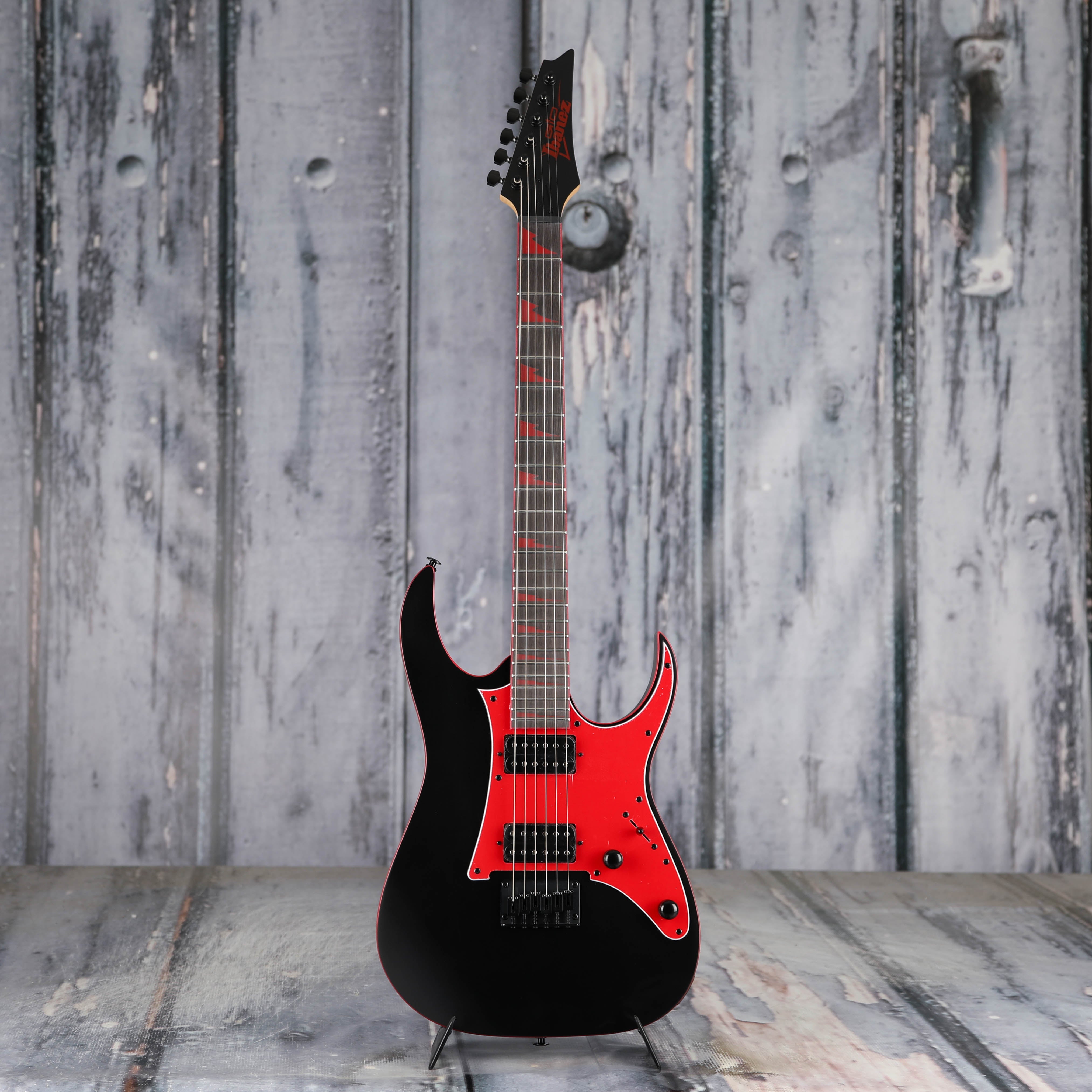 Ibanez GRG131DX Electric Guitar, Black Flat, front