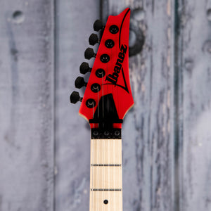 Ibanez Genesis Collection RG550 Electric Guitar, Road Flare Red, front headstock