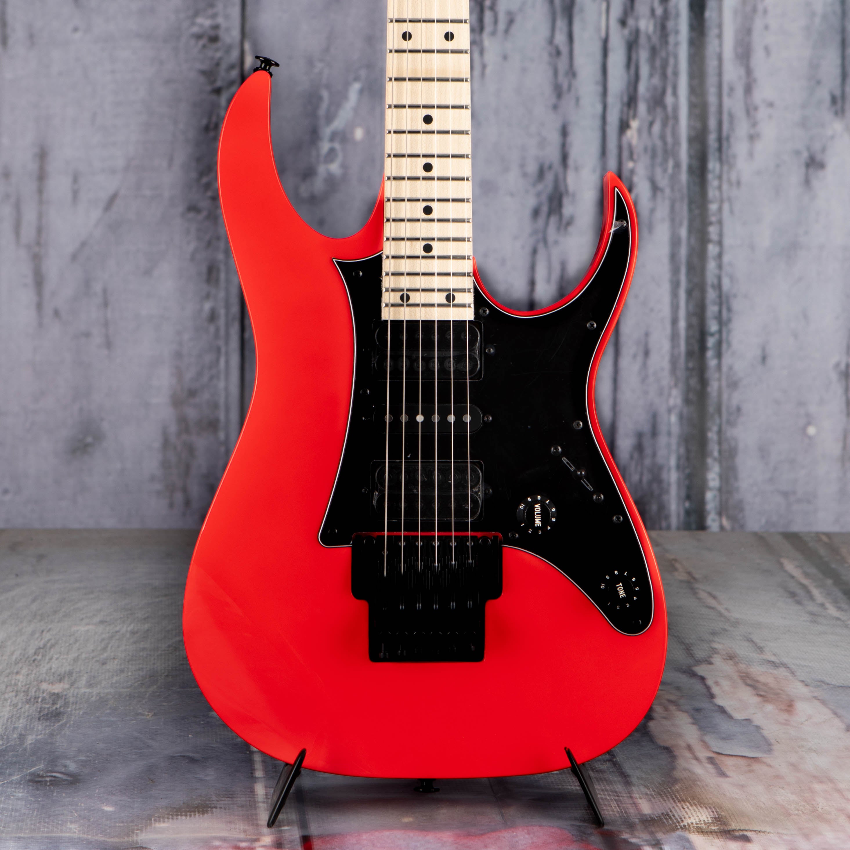Ibanez Genesis Collection RG550 Electric Guitar, Road Flare Red, front closeup