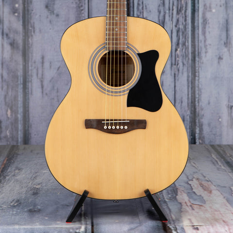 Ibanez IJVC50 Grand Concert Jam Pack Acoustic Guitar, Natural High Gloss, front closeup