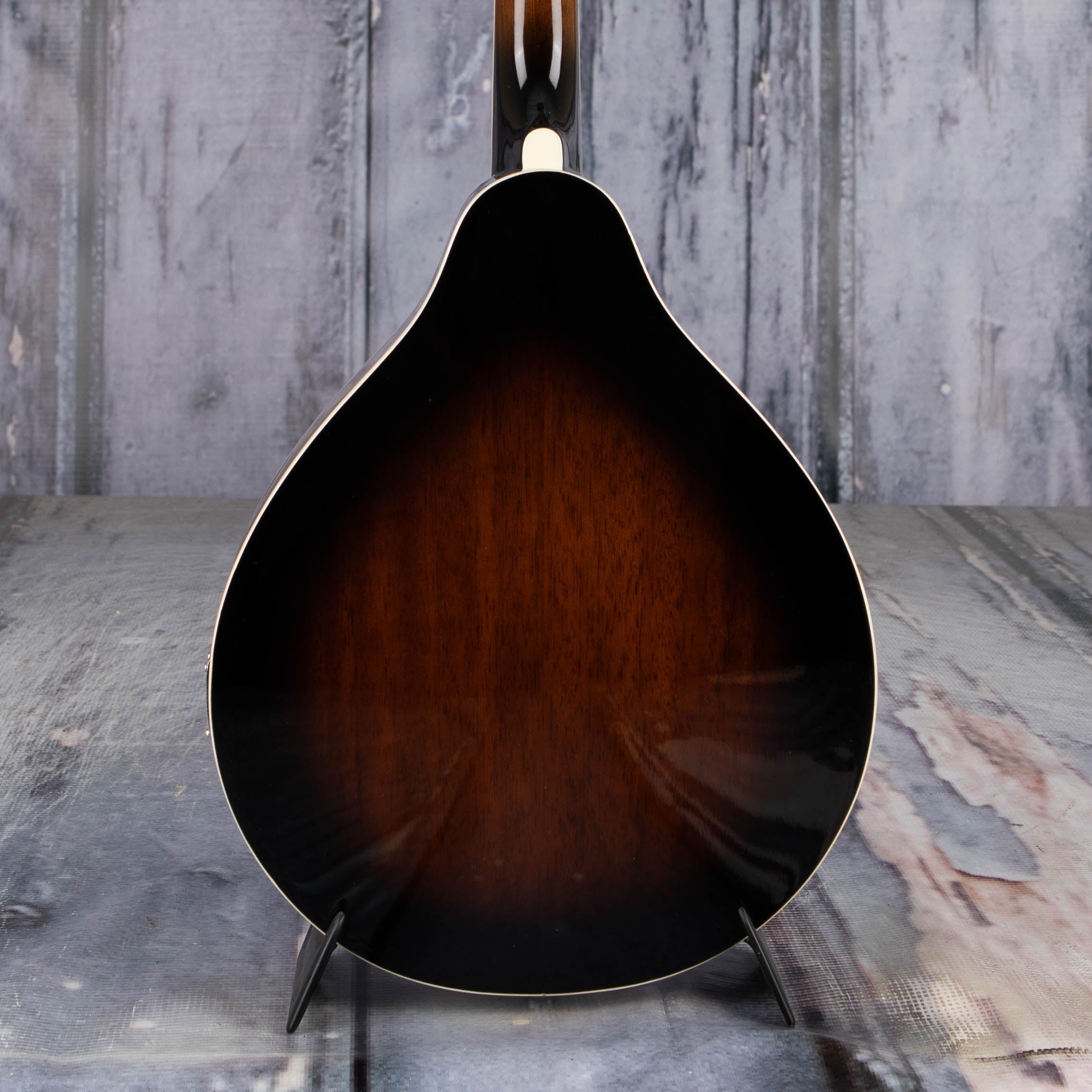 Ibanez M510E A-Style Acoustic/Electric Mandolin, Dark Violin Sunburst High Gloss, back closeup