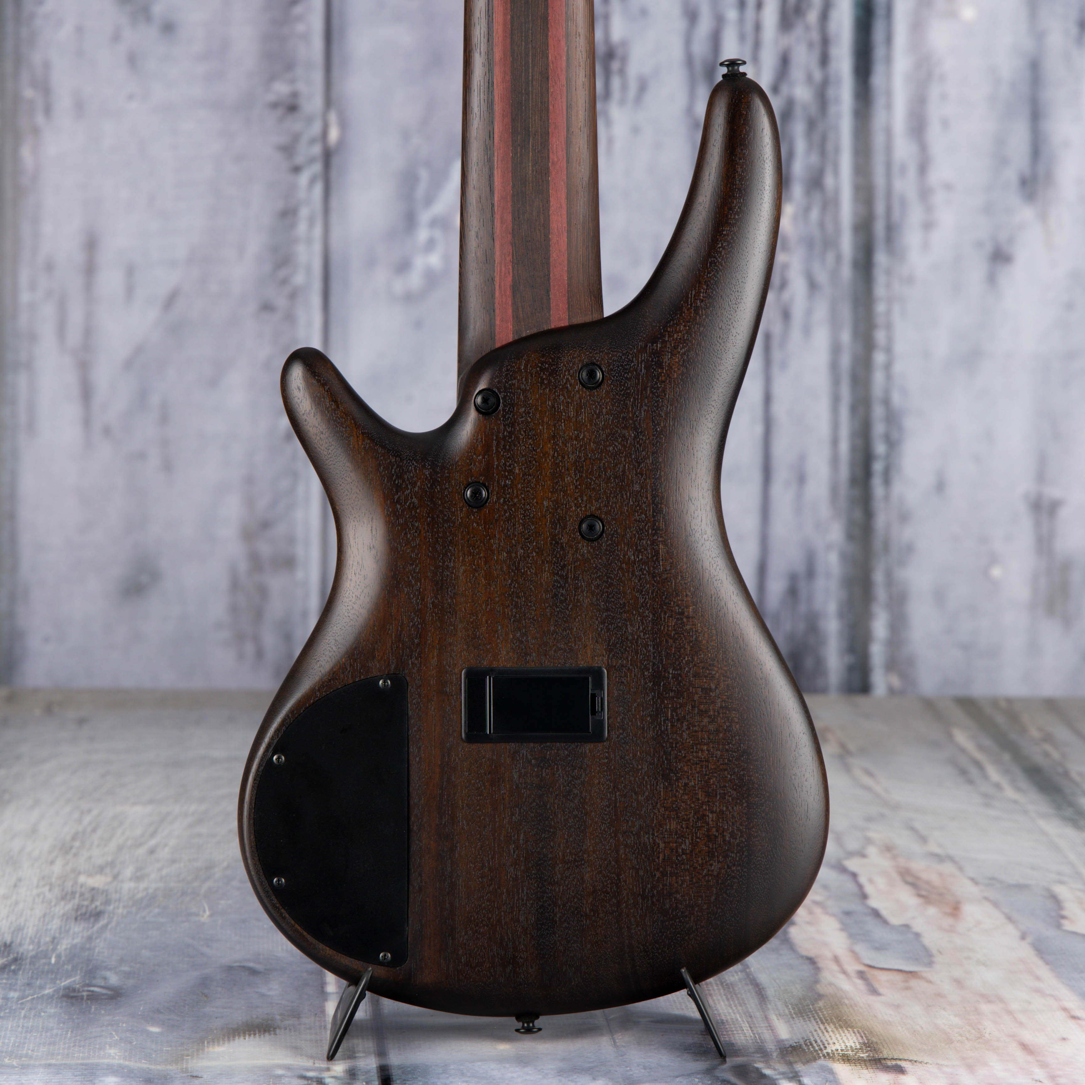Ibanez Premium SR1346B 6-String Electric Bass Guitar, Dual Shadow Burst Flat, back closeup