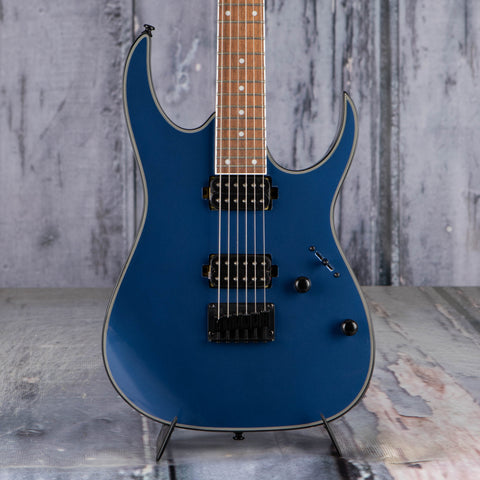 Ibanez RG421EX Electric Guitar, Prussian Blue Metallic, front closeup