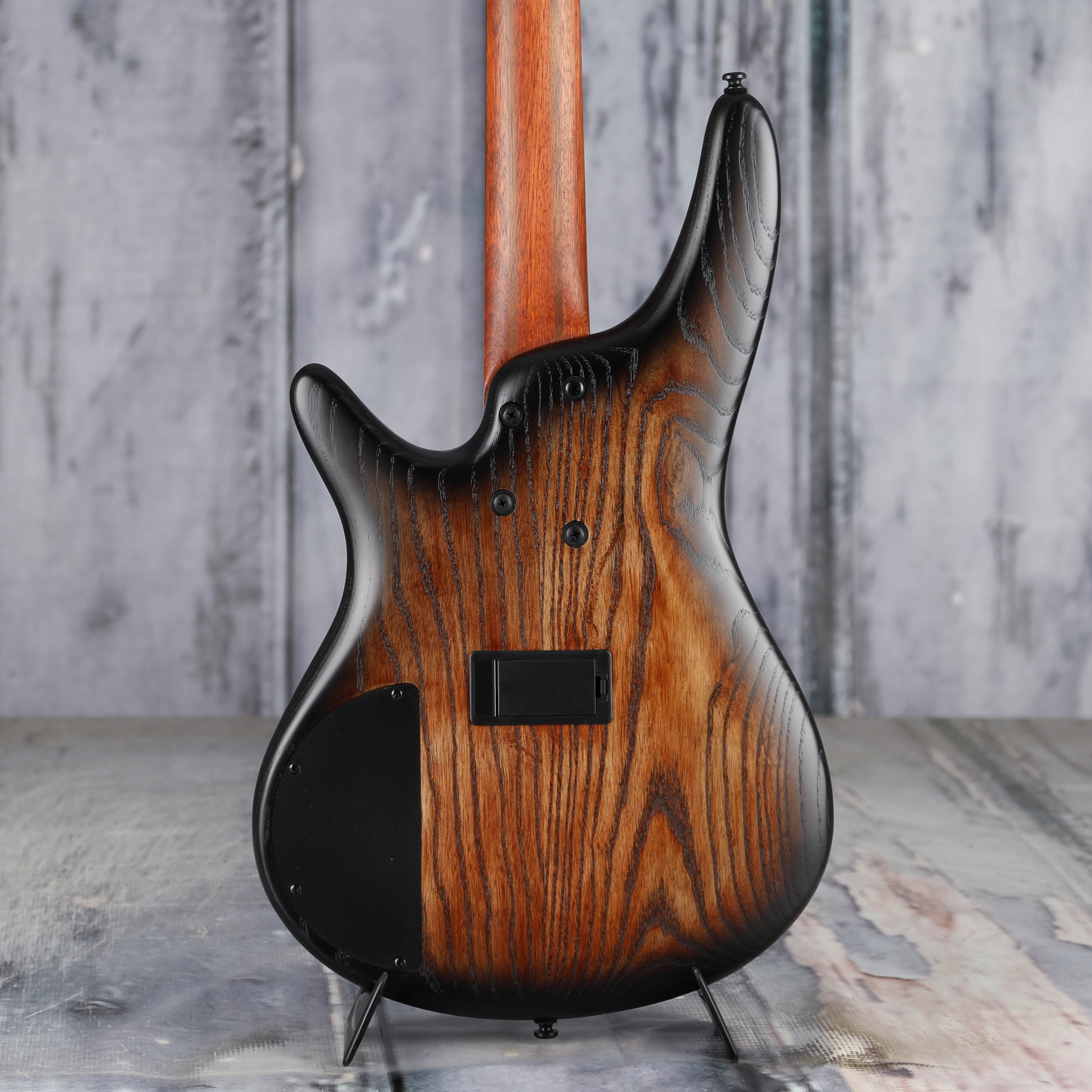Ibanez SR600E Electric Bass Guitar, Antique Brown Stained Burst, back closeup