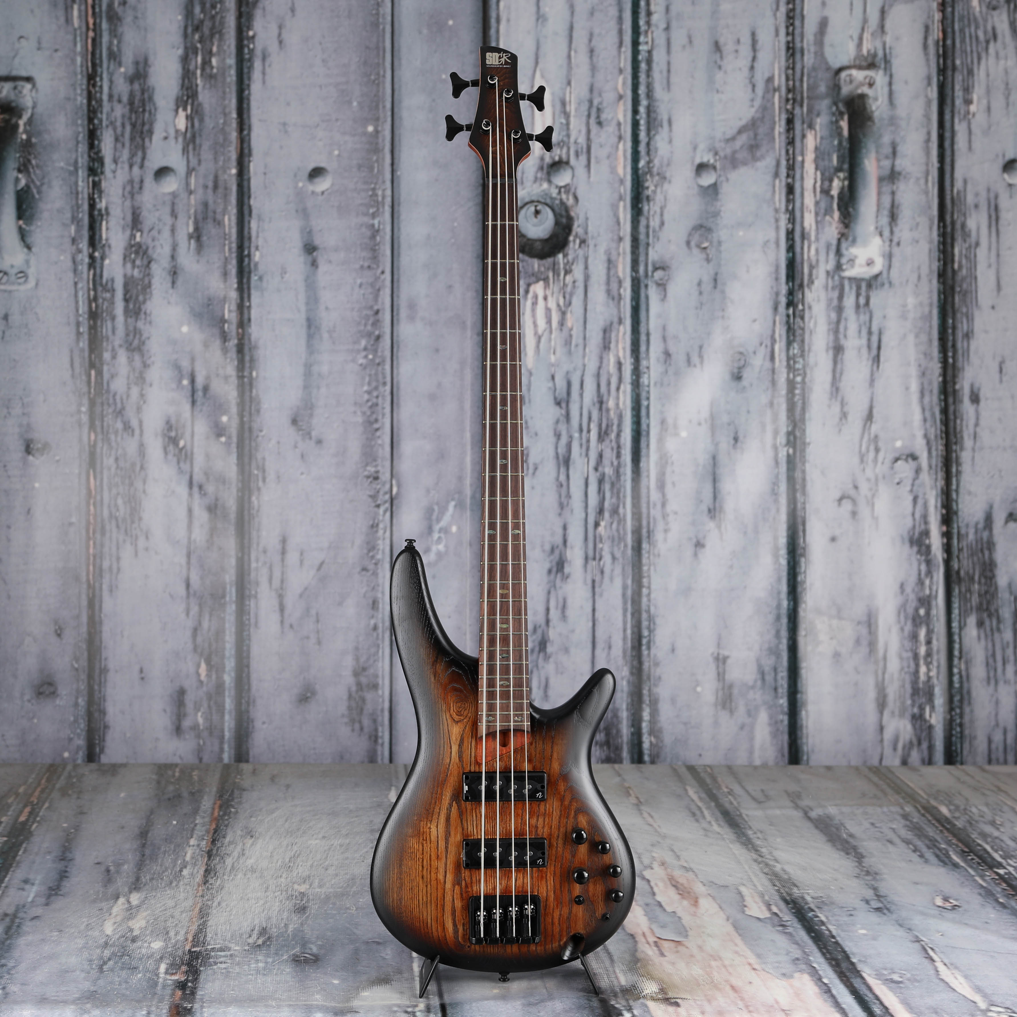 Ibanez SR600E Electric Bass Guitar, Antique Brown Stained Burst, front