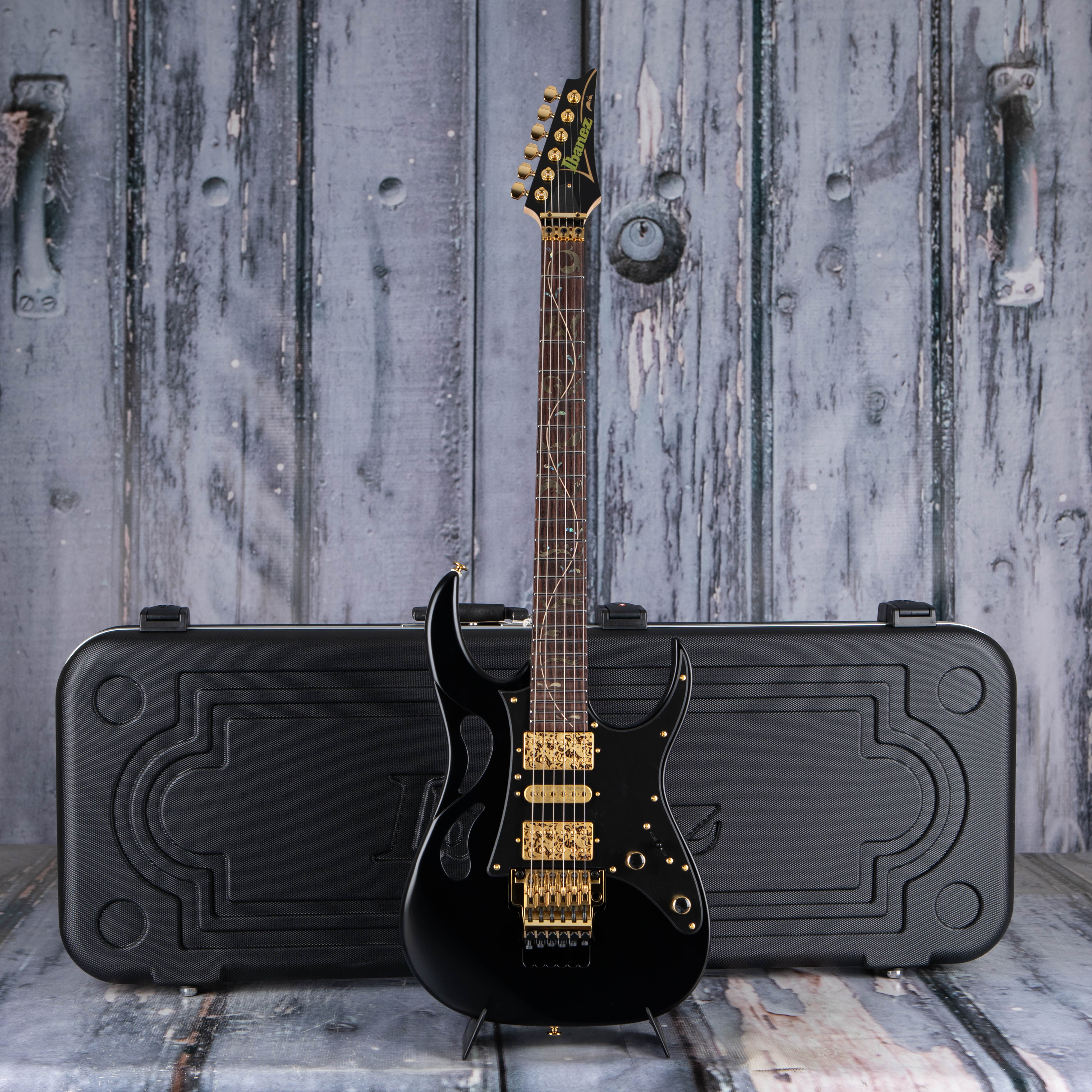 Ibanez Steve Vai Signature PIA3761 Electric Guitar, Onyx Black, case