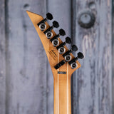 Jackson American Series Virtuoso Electric Guitar, Mystic Blue, back headstock