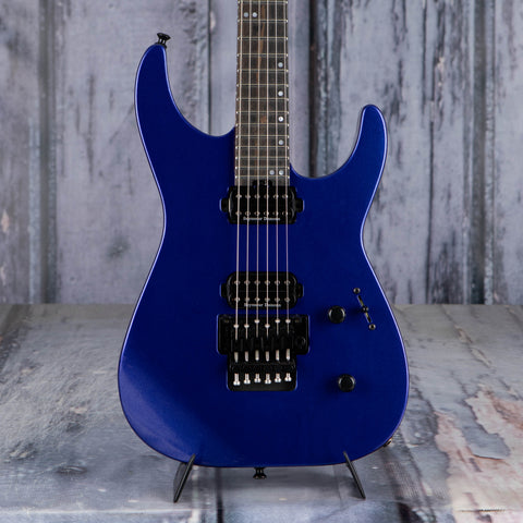 Jackson American Series Virtuoso Electric Guitar, Mystic Blue, front closeup