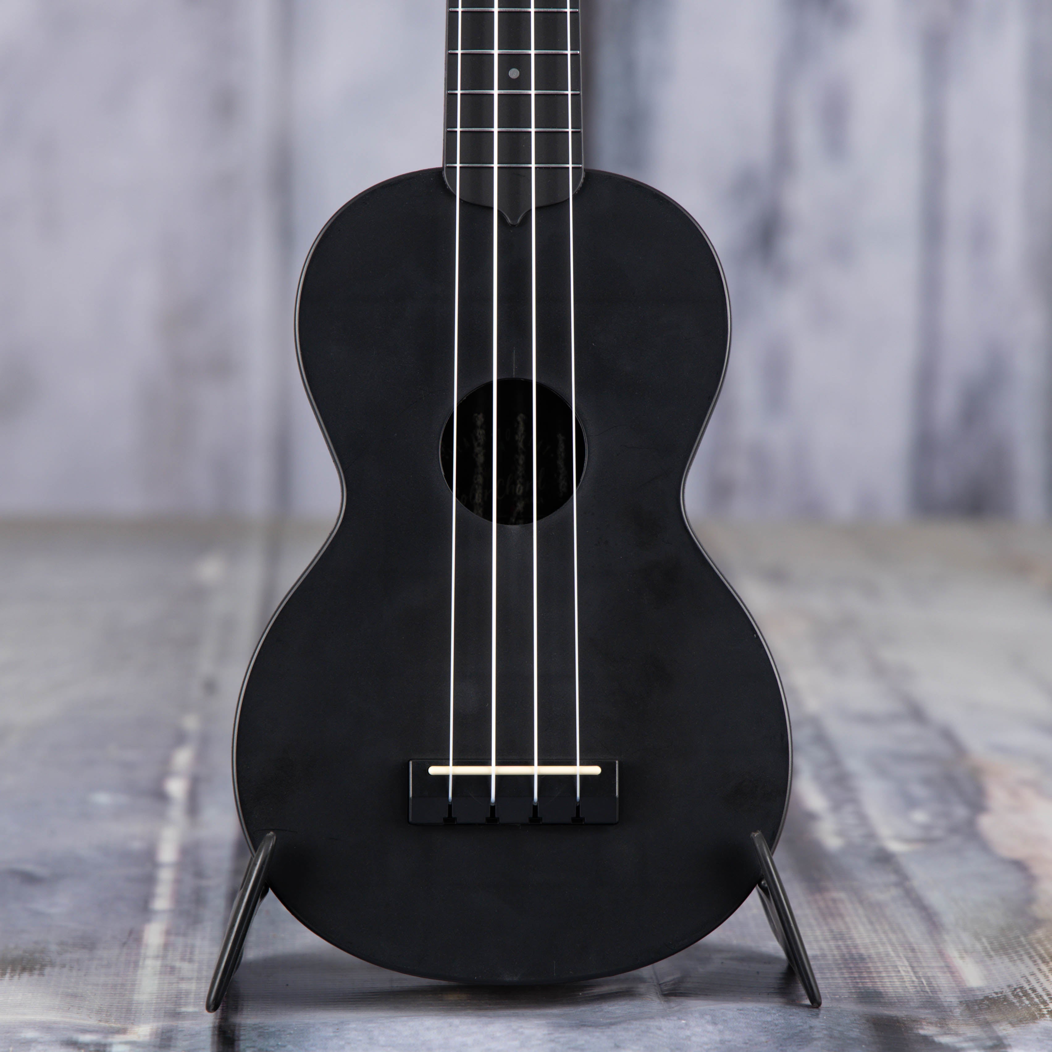 Kala LTP-SCC Learn To Play Color Chord Ukulele, Black, front closeup