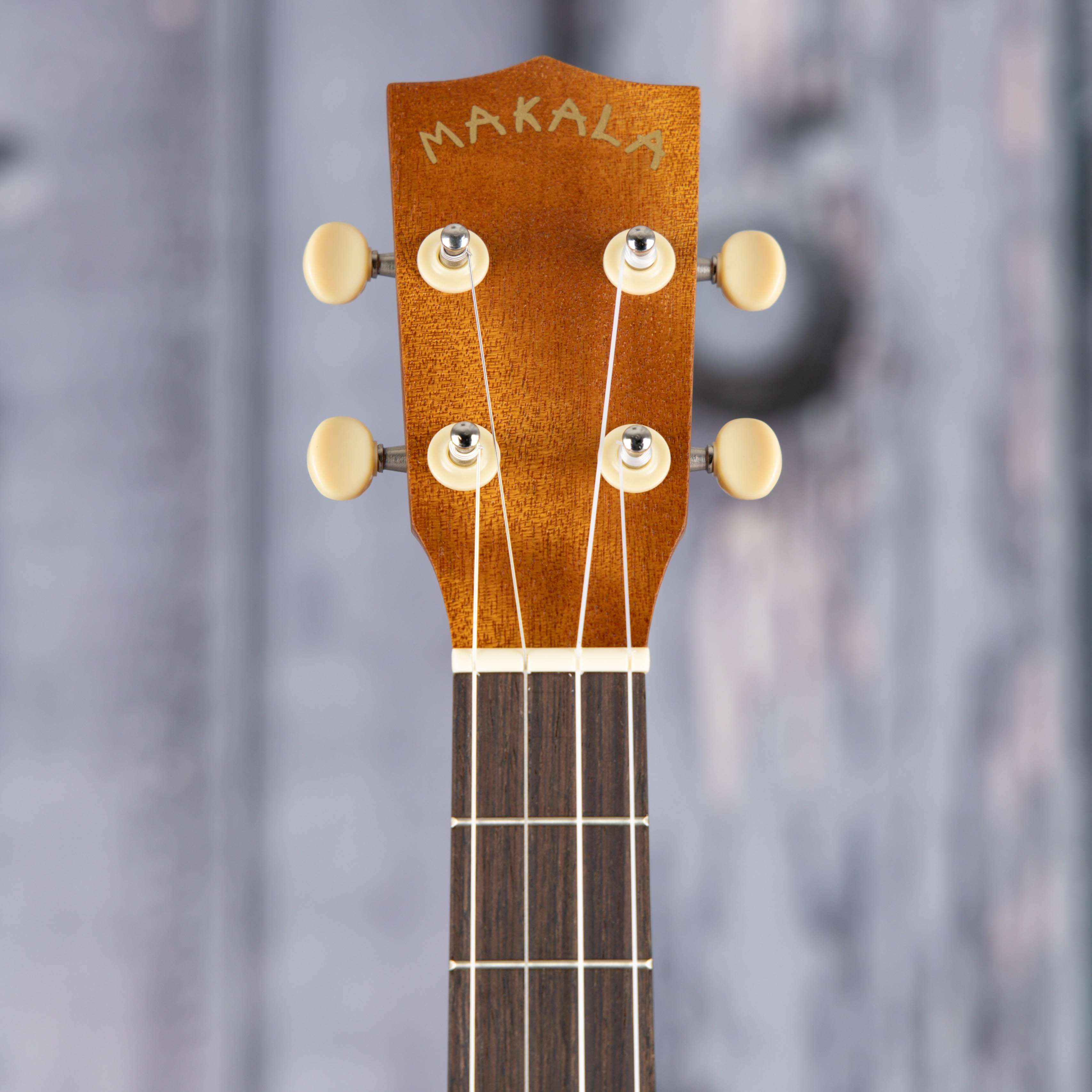 Kala MK-B Makala Baritone Ukulele, Natural, front headstock