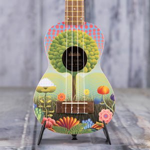 Kala UK-UKETOPIA Soprano Ukulele, Uketopia, front closeup
