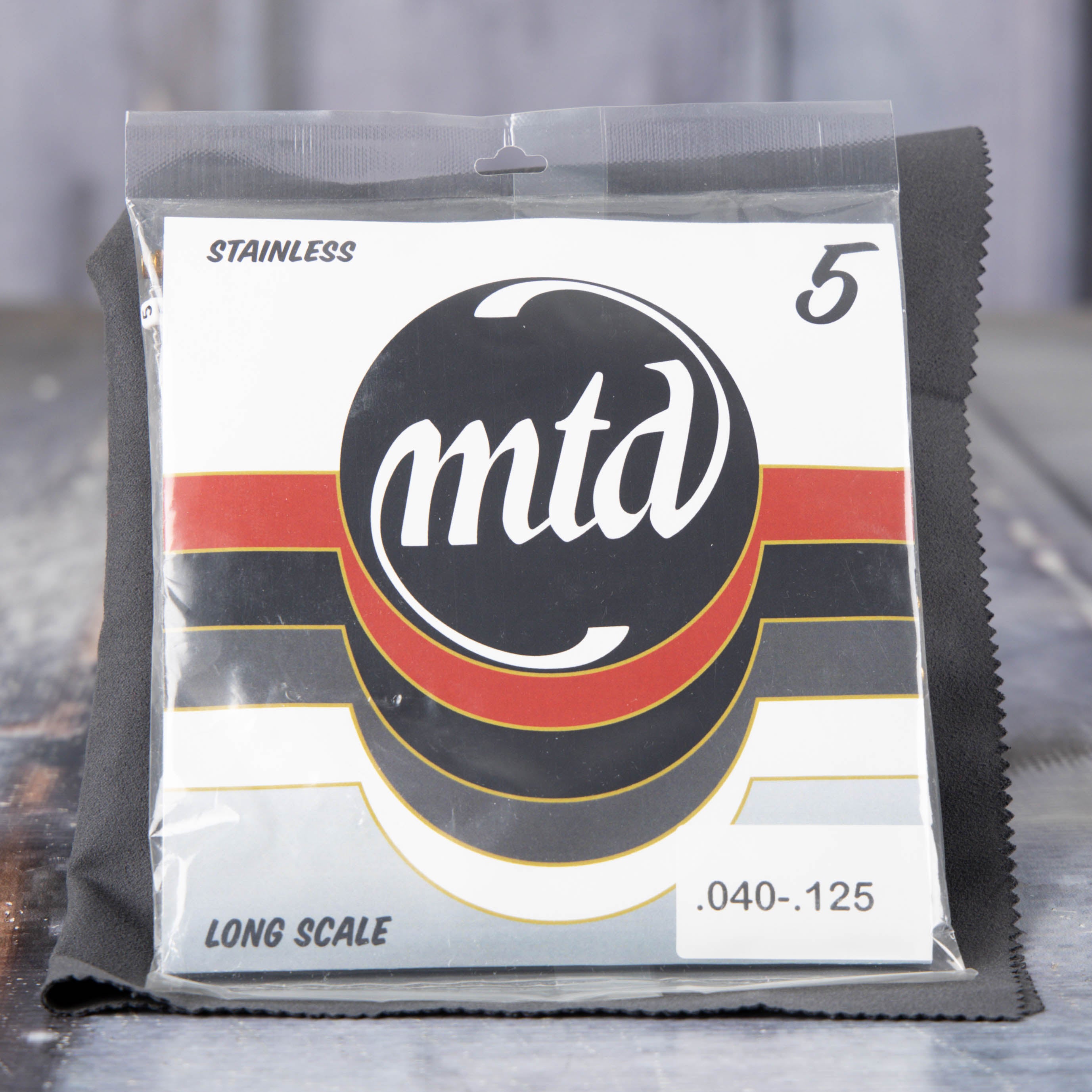 MTD STR5CM Stainless Steel Round Wound Custom Medium Electric Bass Strings, 40-125