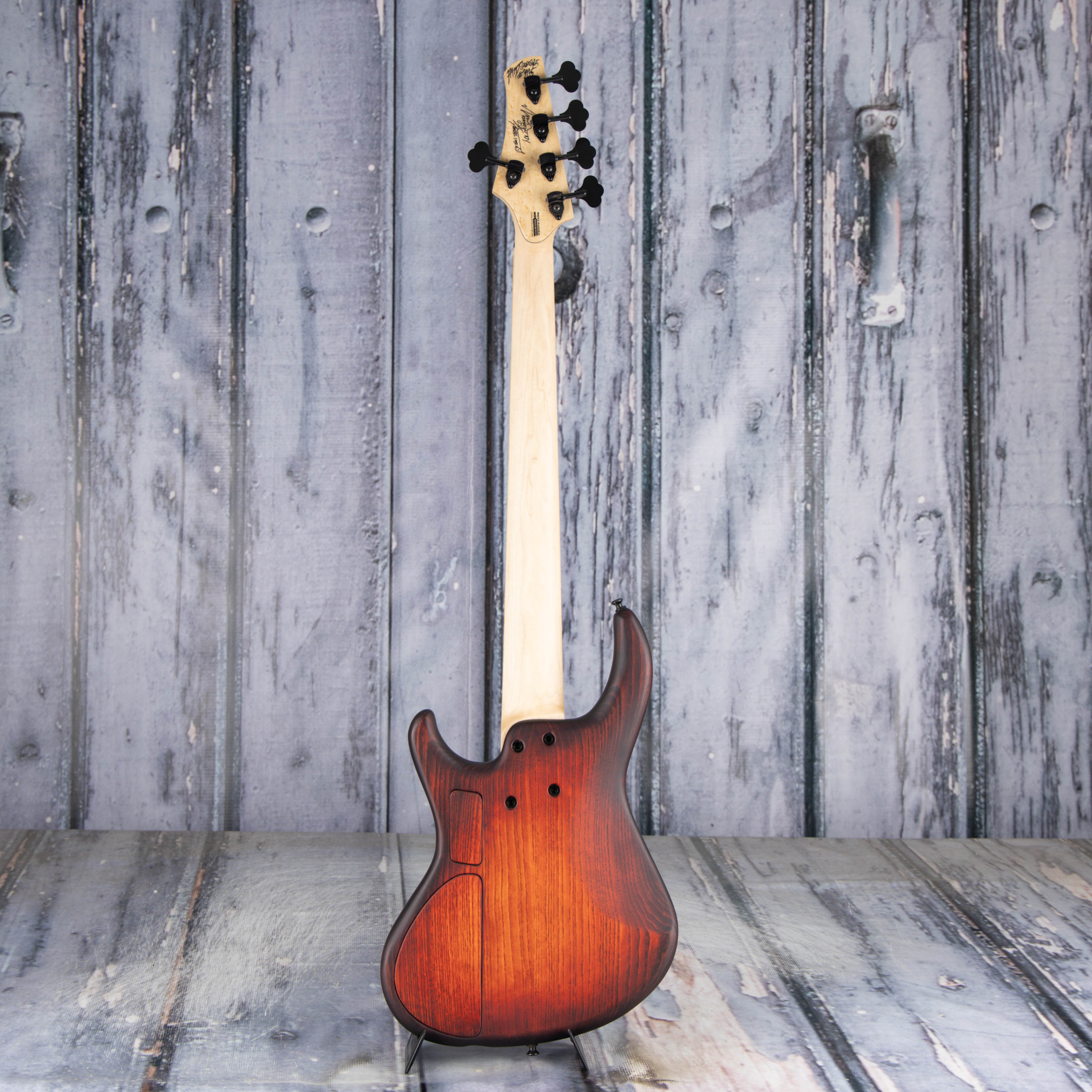 MTD Saratoga 5f 5-String Electric Bass Guitar, Dark Cherry Sunburst, back