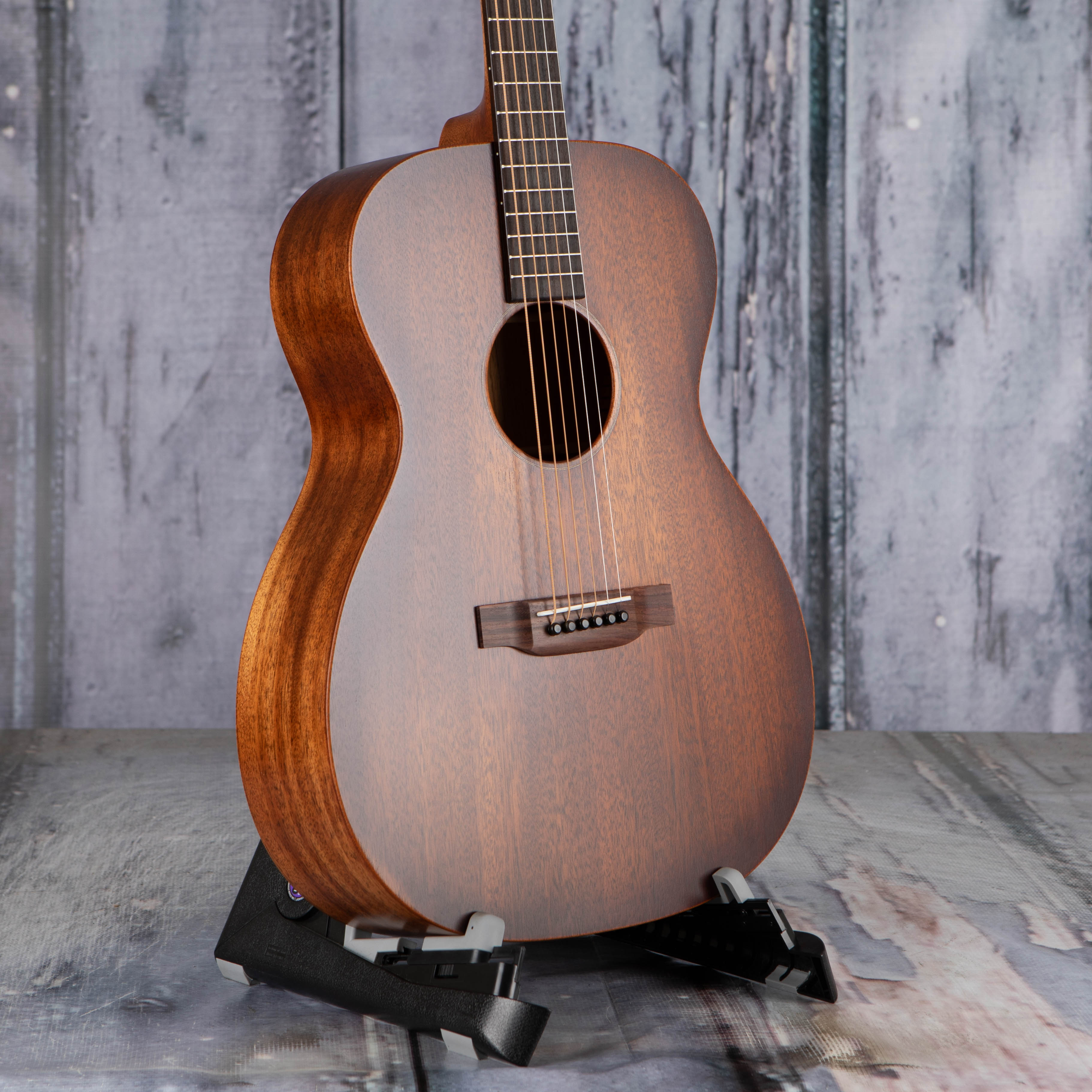 Martin 000-15M StreetMaster Acoustic Guitar, Mahogany Burst, angle