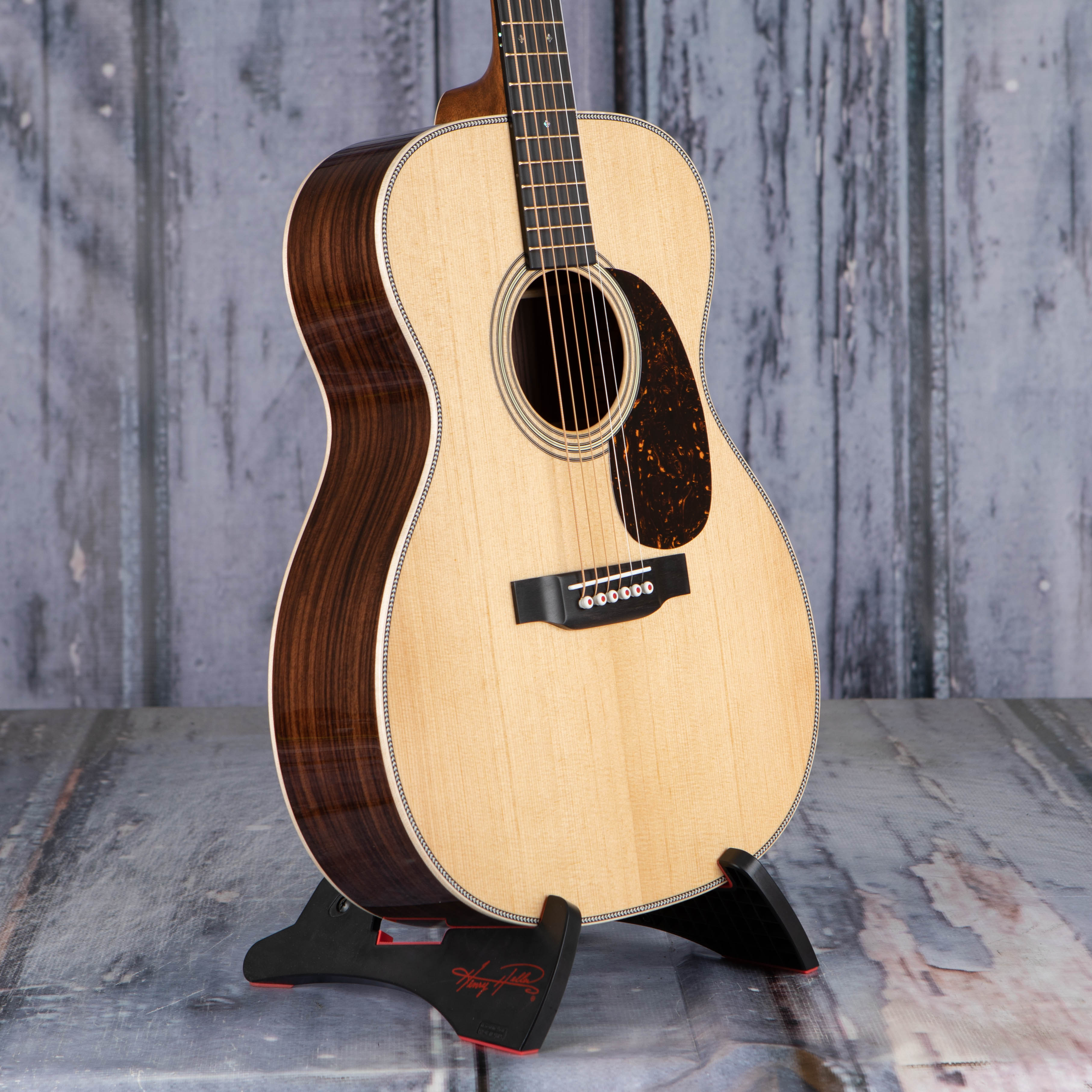 Martin 000-28 Modern Deluxe Acoustic Guitar, Natural, angle