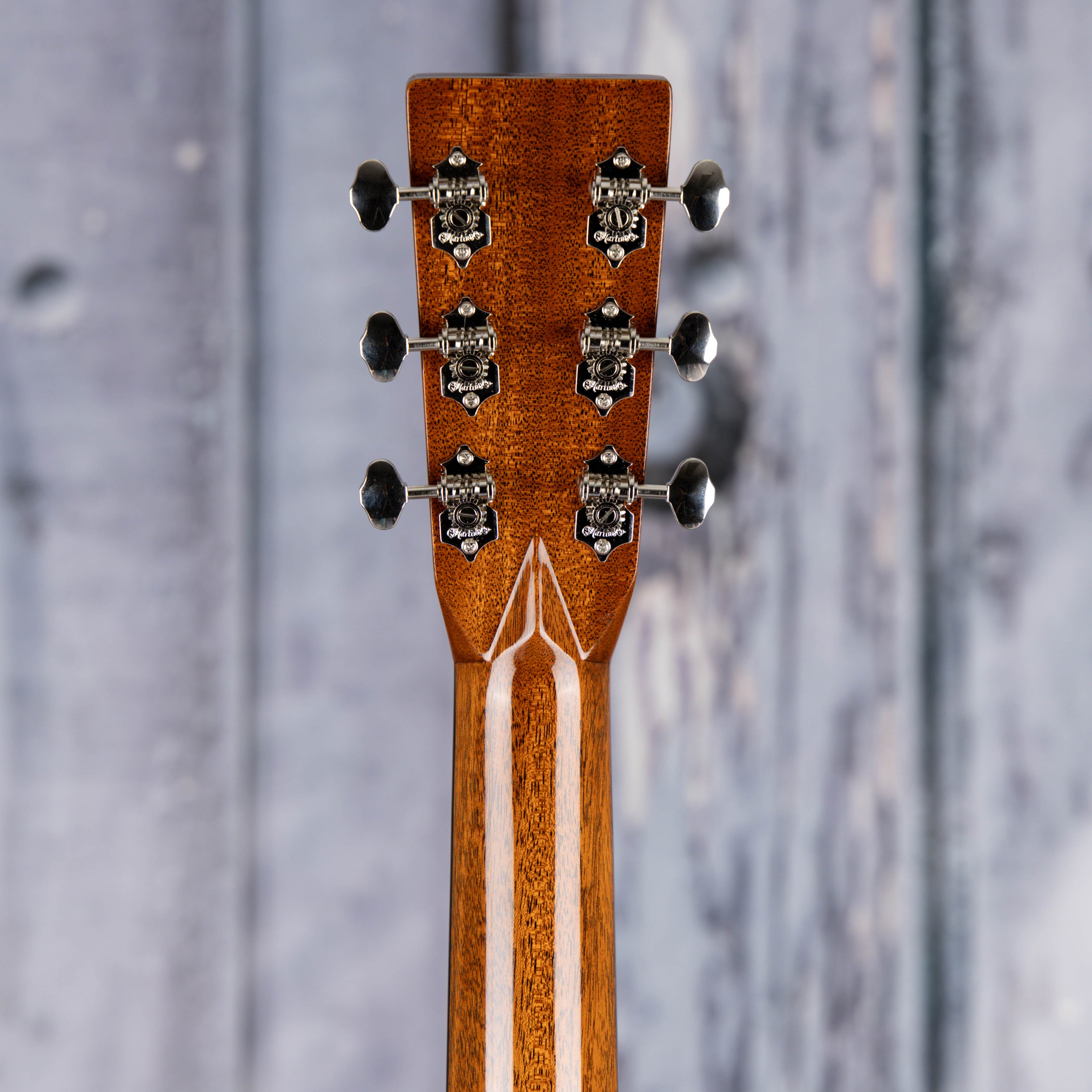 Martin 000-28EC Eric Clapton Acoustic Guitar, Vintage Sunburst, back headstock