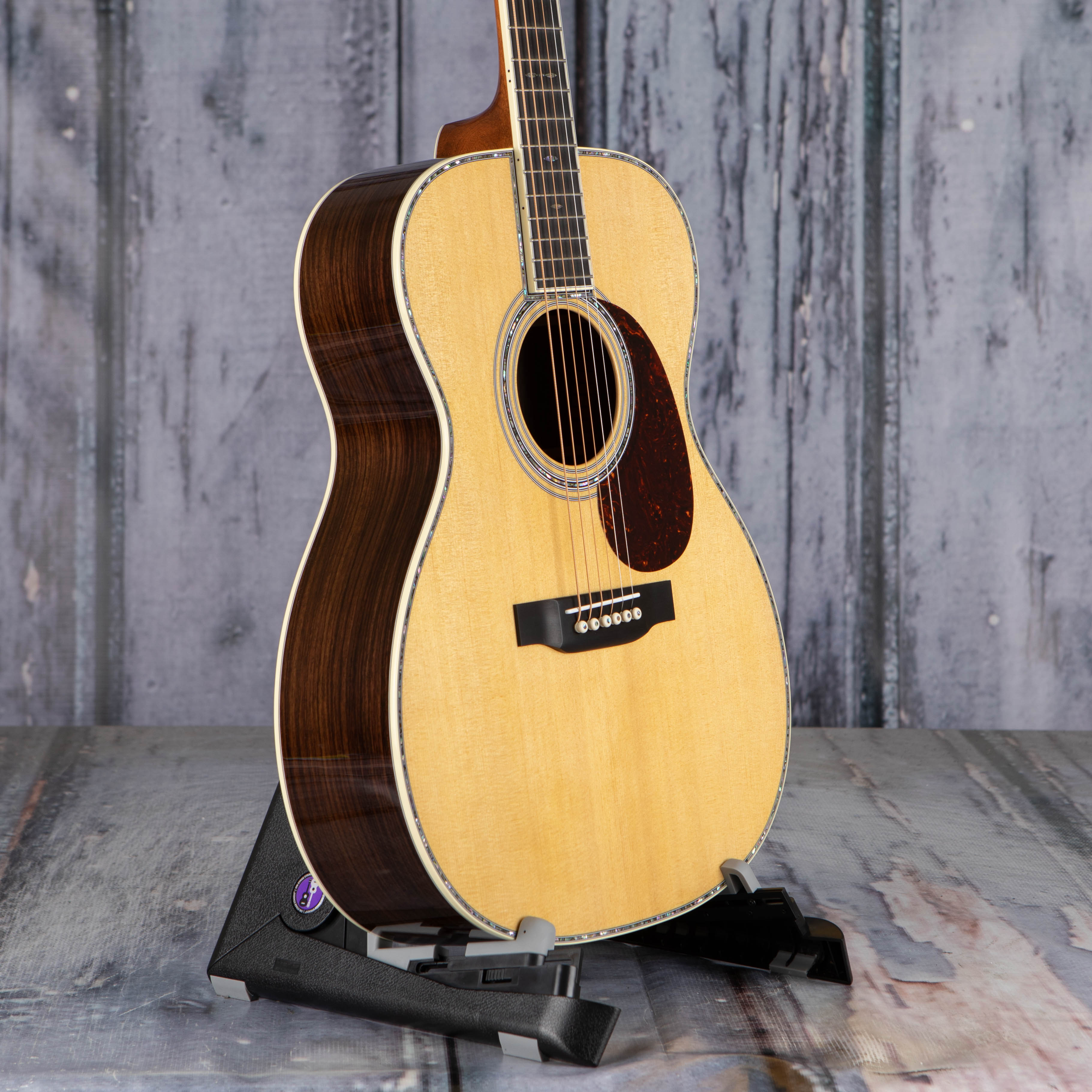 Martin 000-42 Acoustic Guitar, Natural, angle