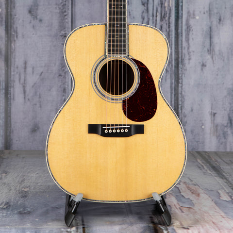 Martin 000-42 Acoustic Guitar, Natural, front closeup