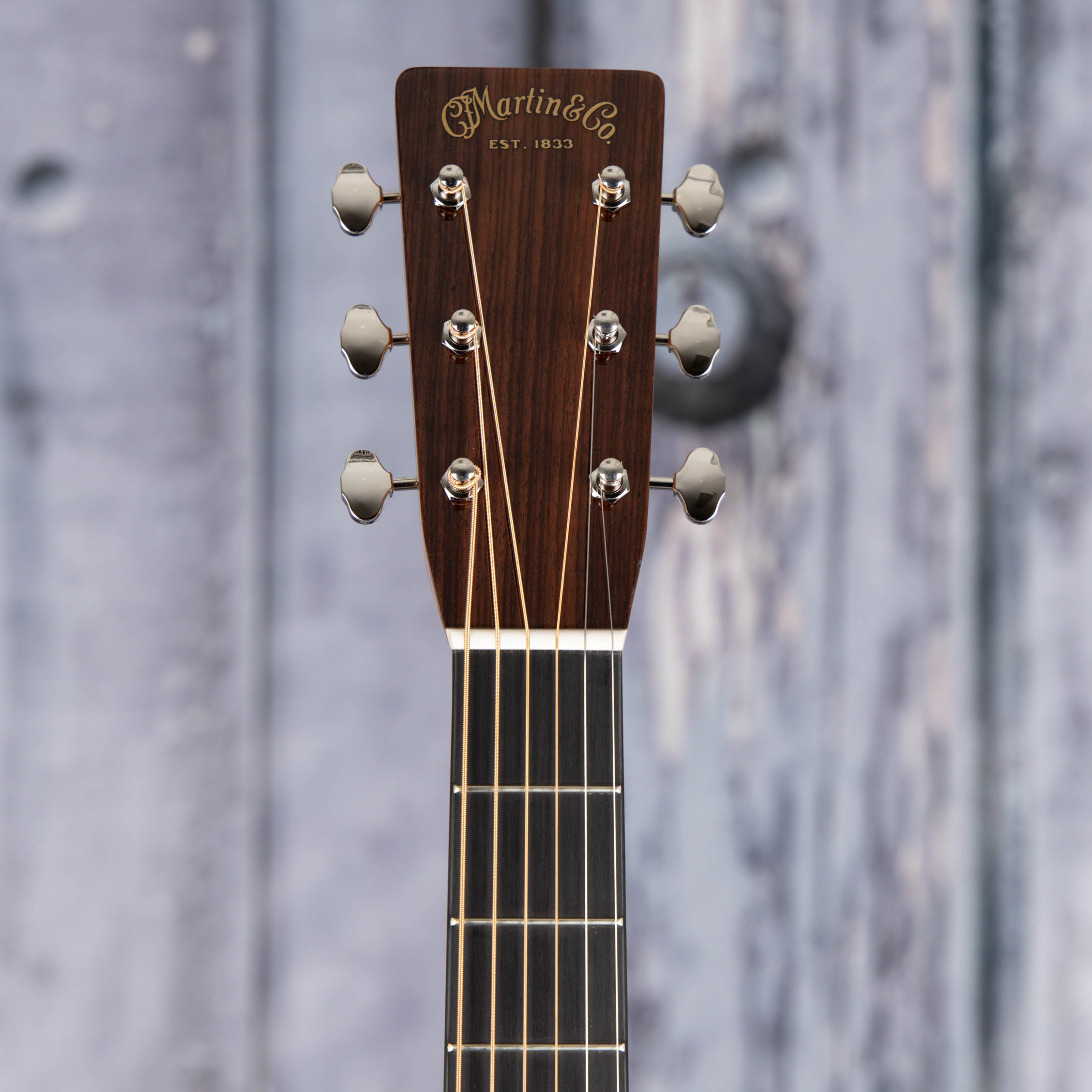 Martin 000-EC Eric Clapton 30th Anniversary Acoustic Guitar, Antique Toner, front headstock