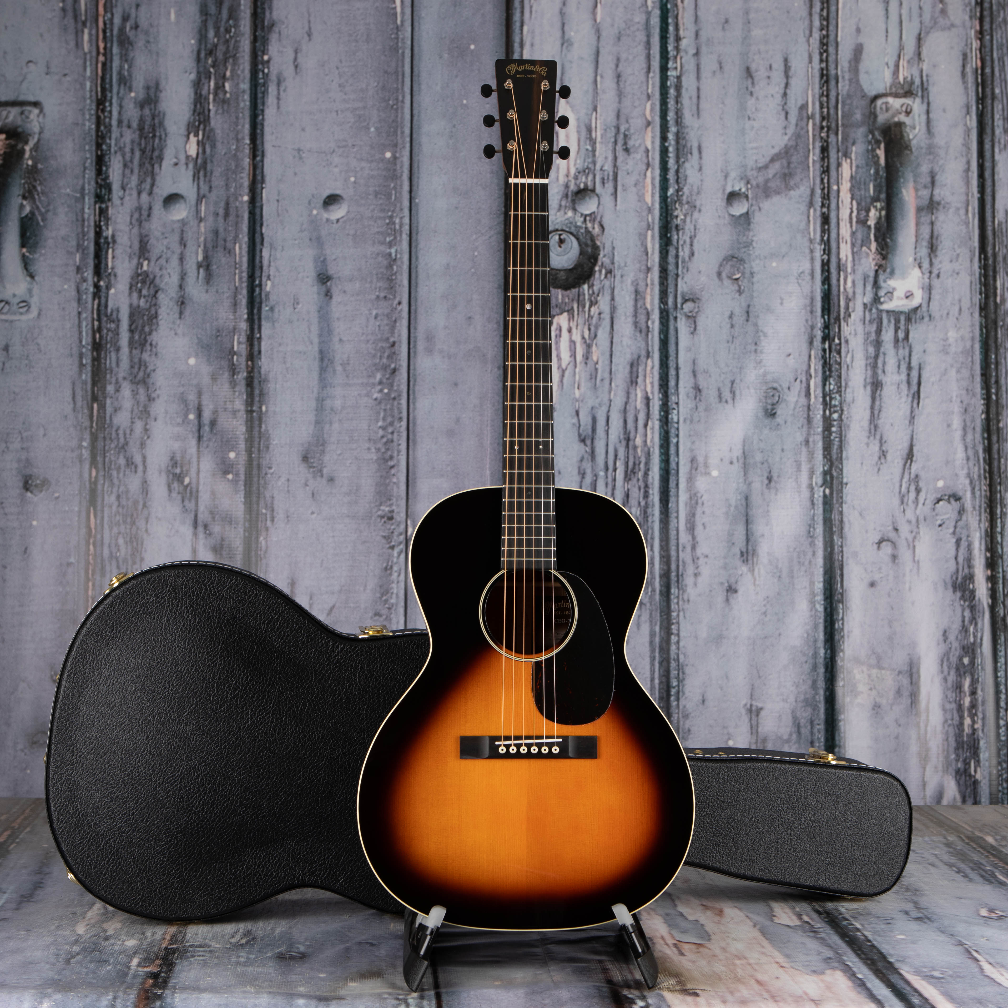 Martin CEO-7 Acoustic Guitar, Autumn Sunset Burst, case