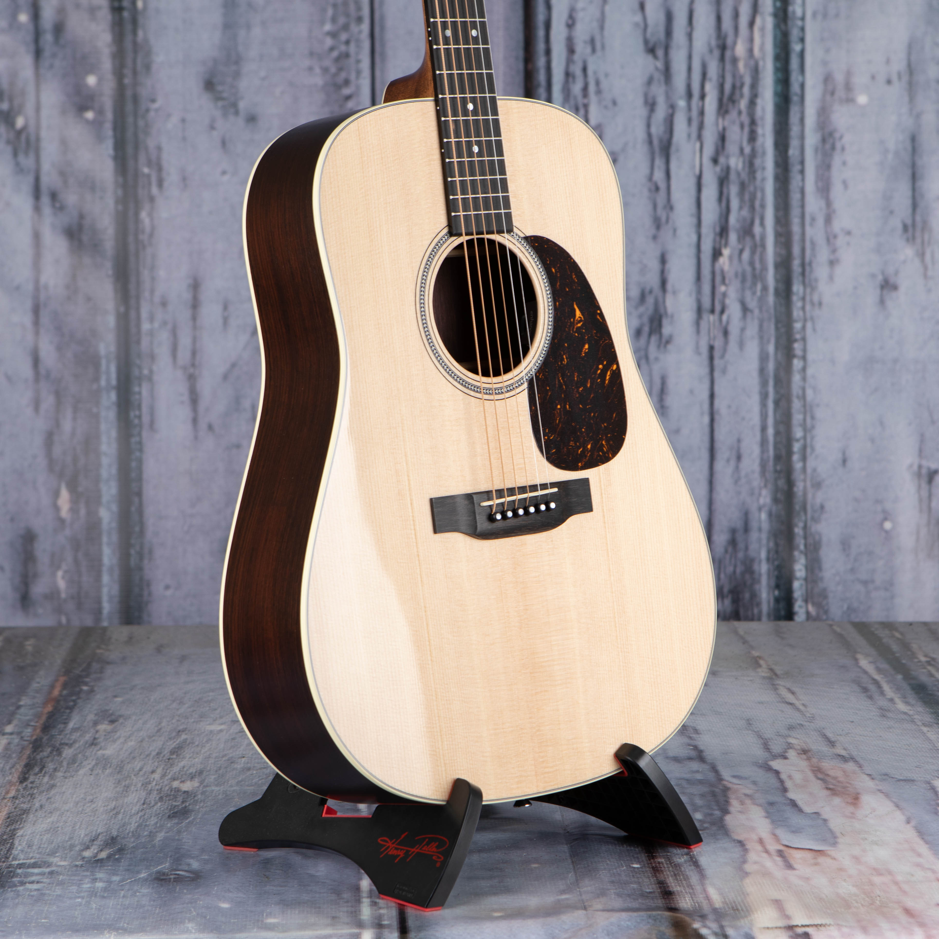 Martin D-16E Rosewood Acoustic/Electric Guitar, Natural, angle