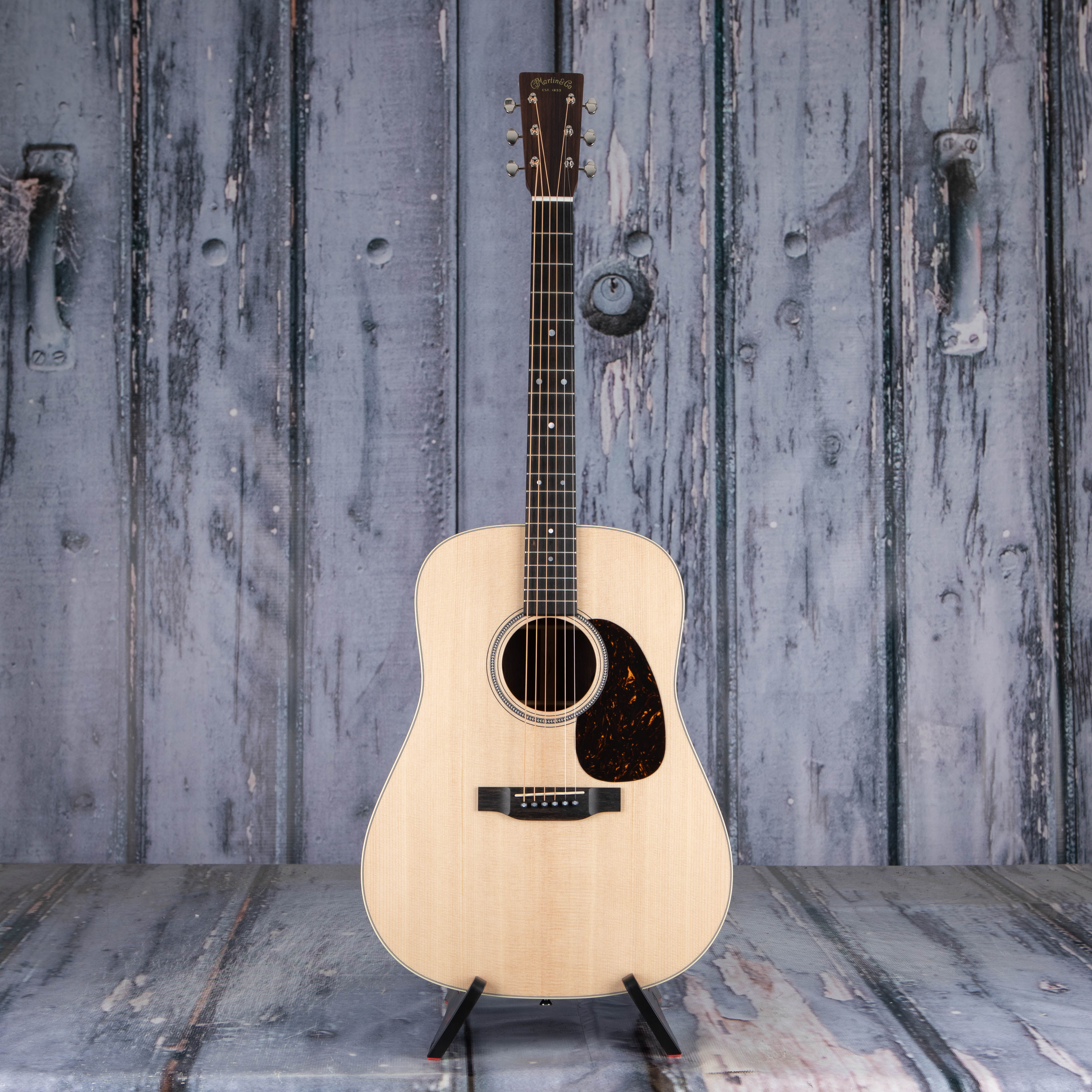 Martin D-16E Rosewood Acoustic/Electric Guitar, Natural, front