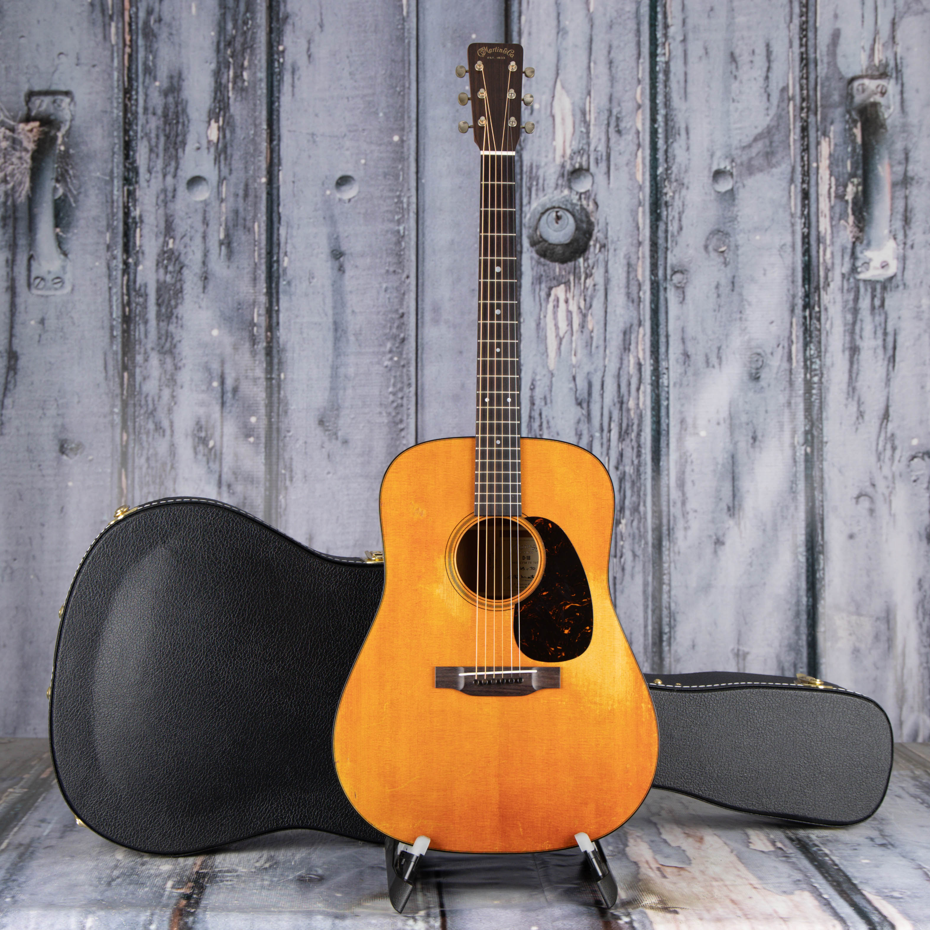 Martin D-18 1955 CFM IV 70th Acoustic Guitar, Natural, case