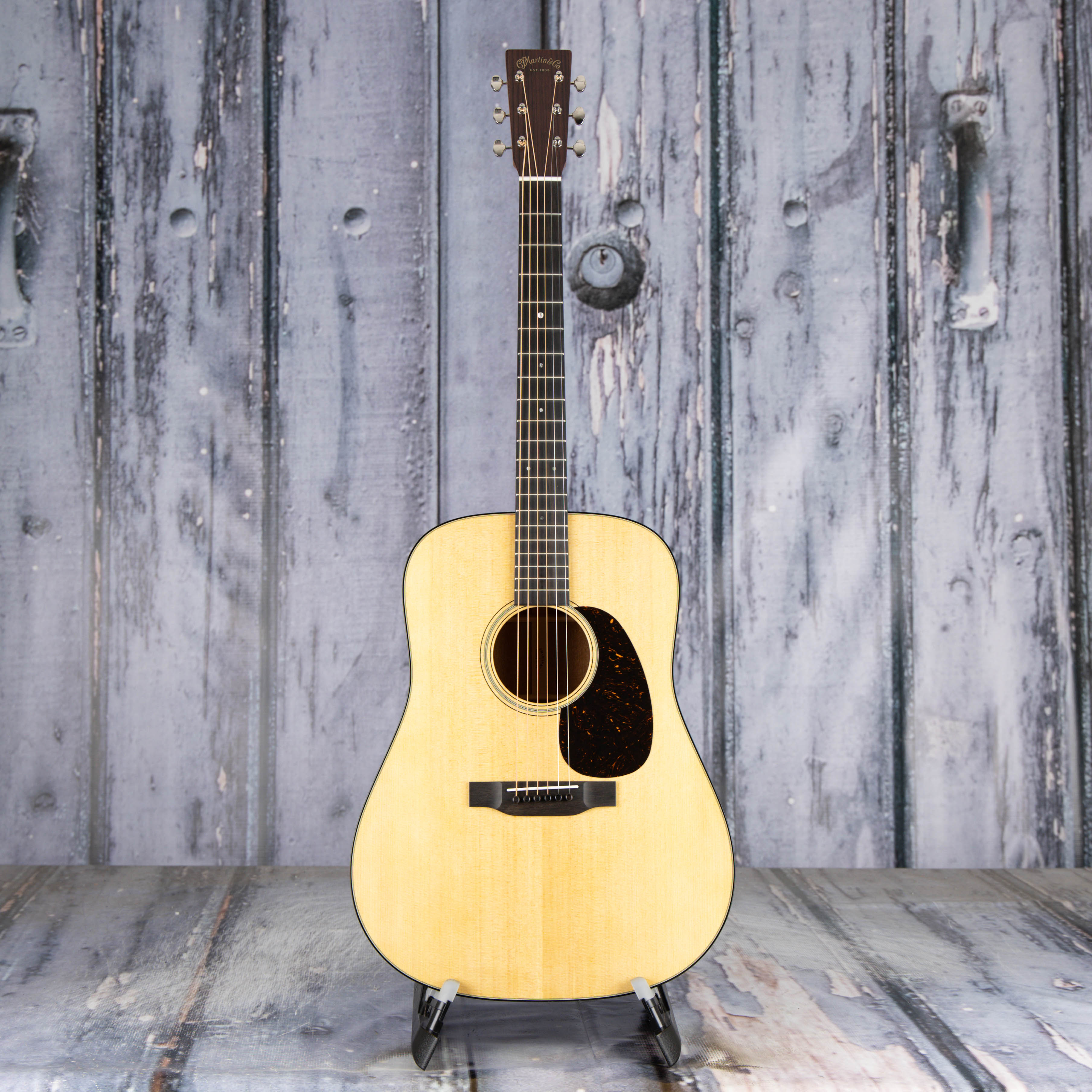 Martin D-18 Acoustic Guitar, Natural, front