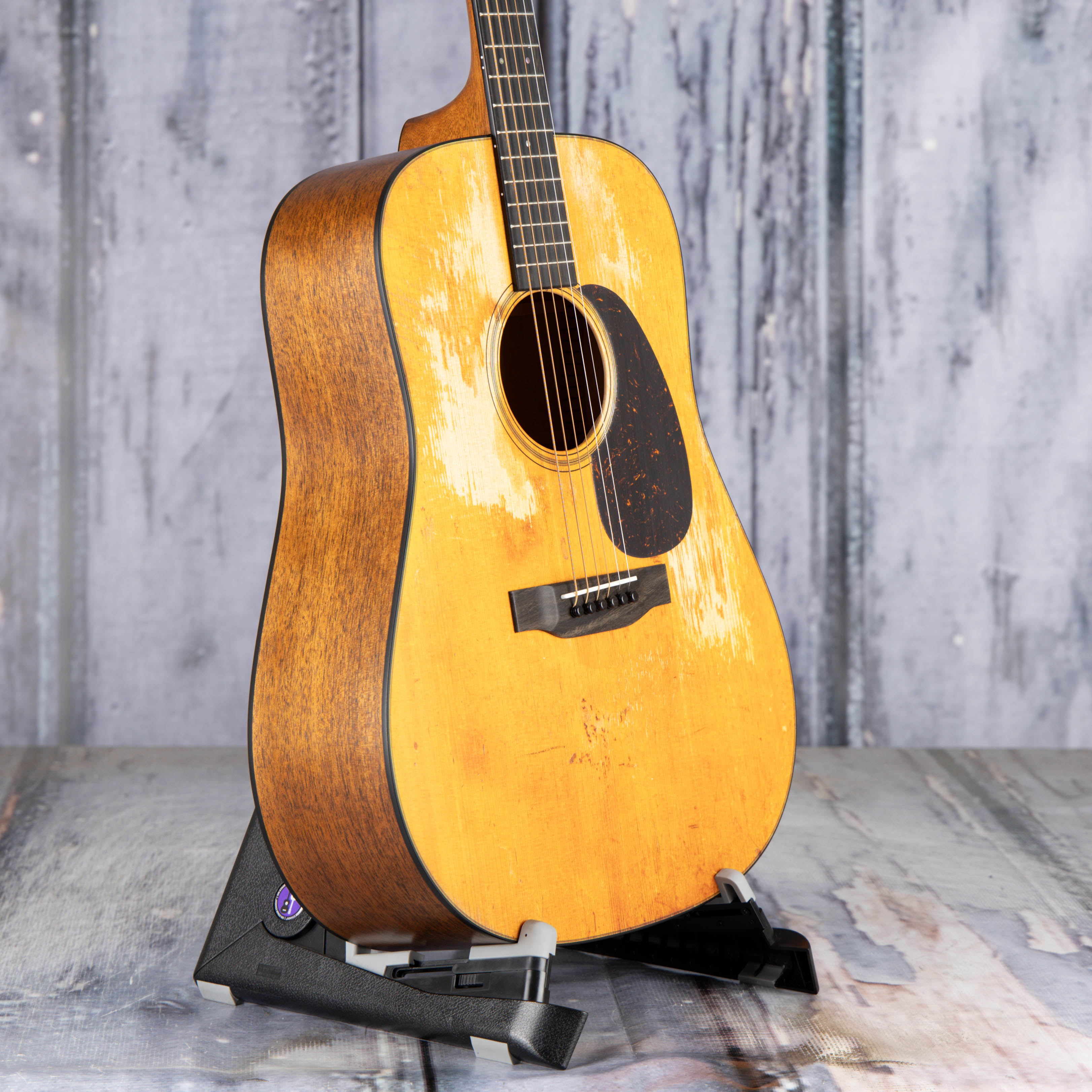 Martin D-18 StreetLegend Acoustic Guitar, Natural, angle