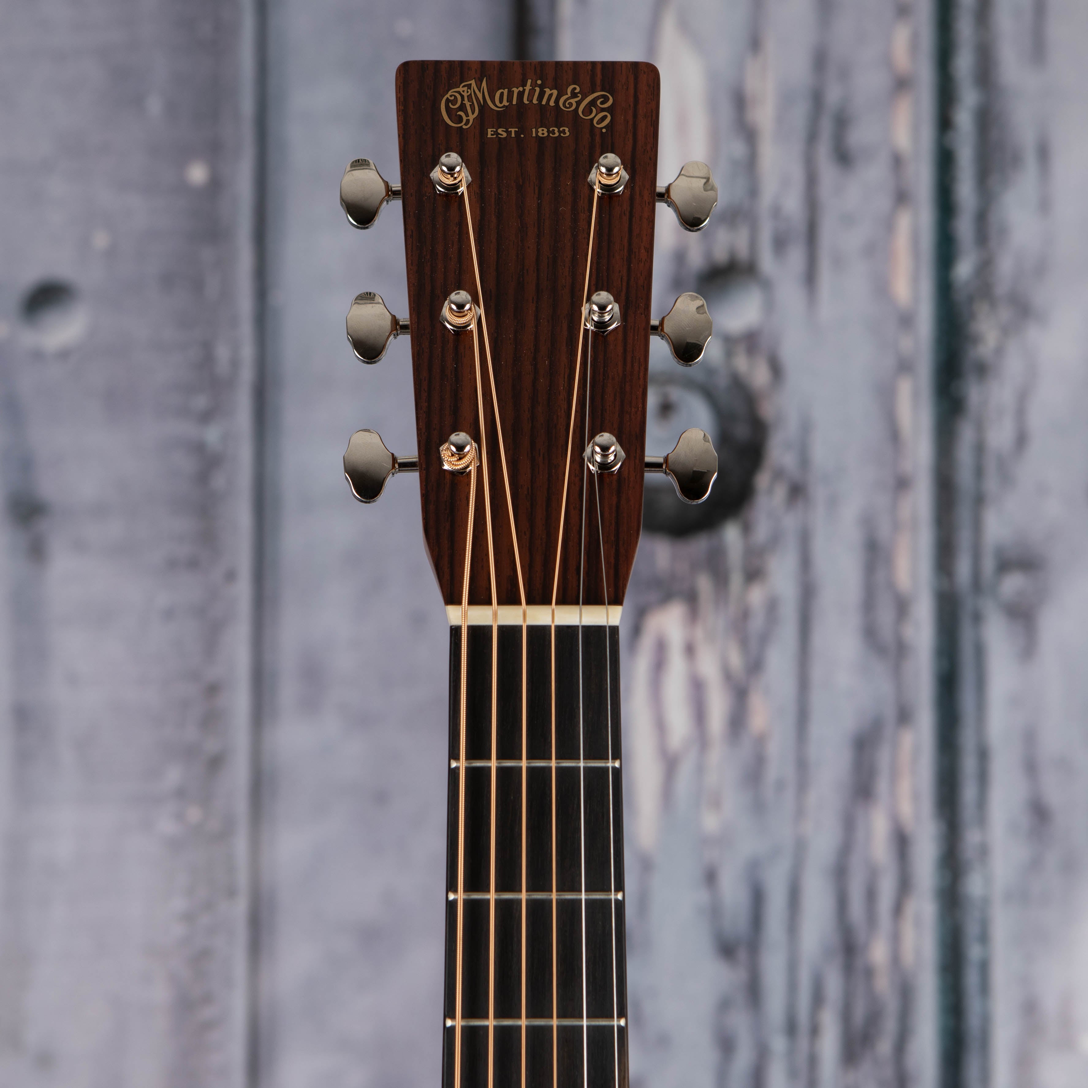 Martin D-28 Billy Strings Signature Acoustic Guitar, Natural, front headstock