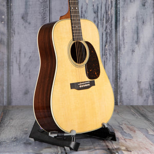 Martin D-28 Standard Acoustic Guitar, Natural, angle