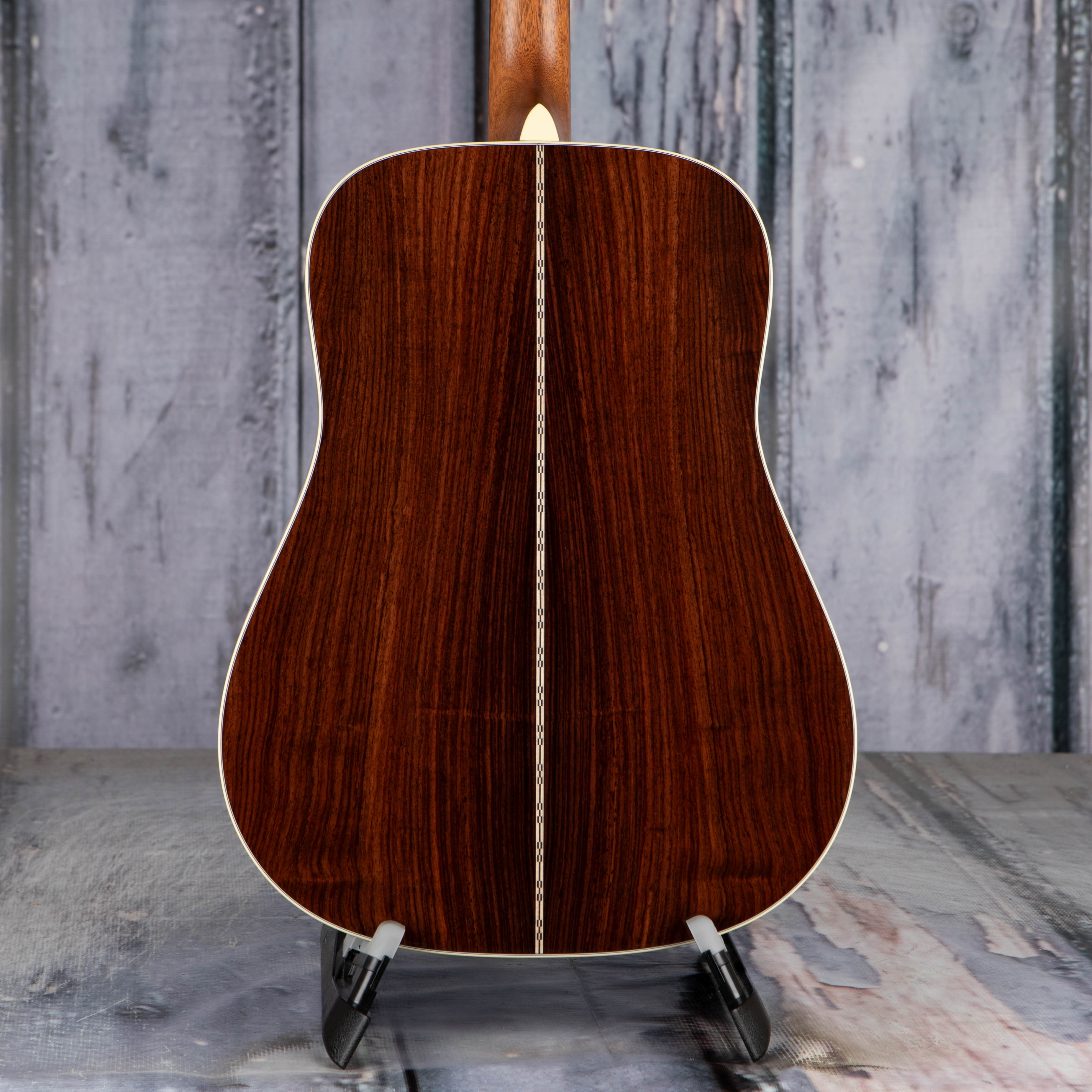 Martin D-28 Standard Acoustic Guitar, Natural, back closeup