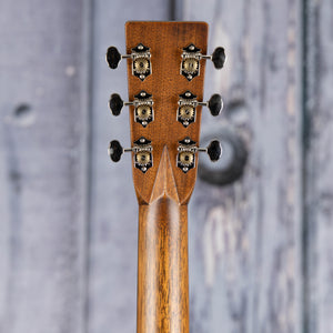 Martin D-28 Standard Acoustic Guitar, Natural, back headstock