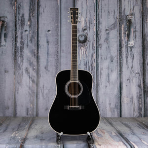 Martin D-35 Johnny Cash Acoustic Guitar, Black, front