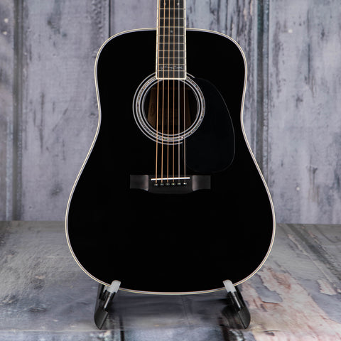 Martin D-35 Johnny Cash Acoustic Guitar, Black, front closeup