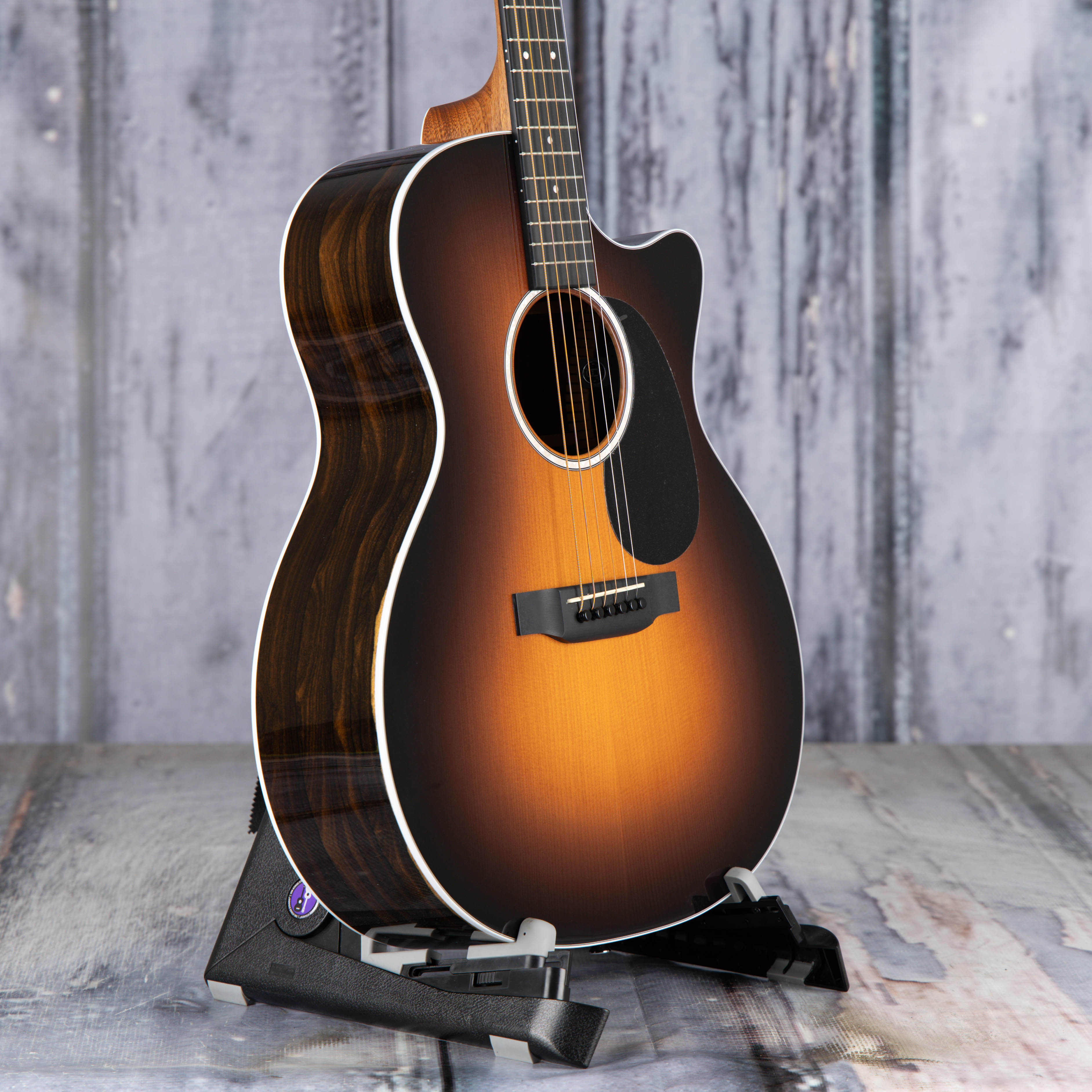 Martin GPC-13E Acoustic/Electric Guitar, Burst, angle