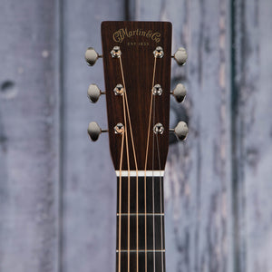 Martin HD-28 Acoustic Guitar, Natural, front headstock