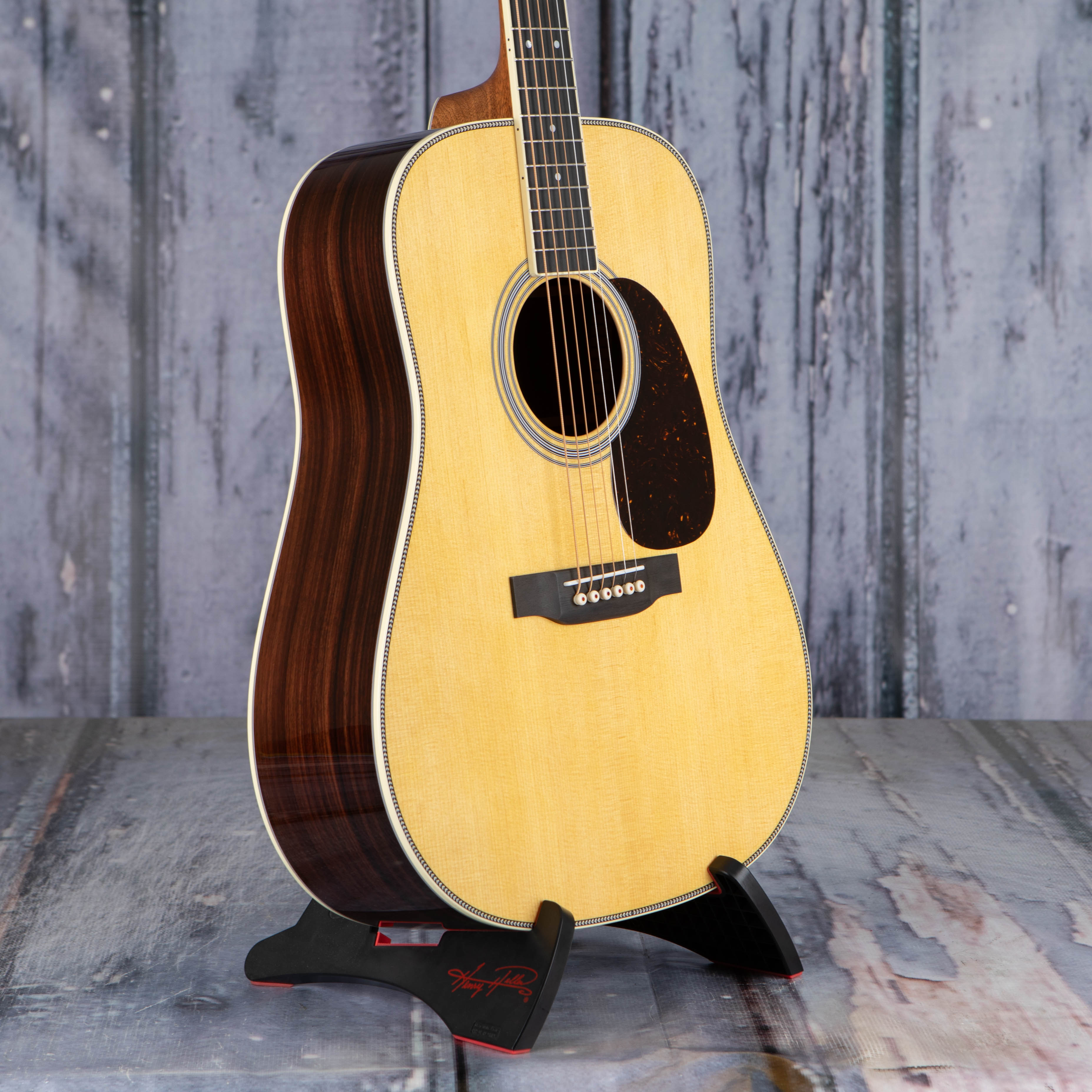 Martin HD-35 Acoustic Guitar, Natural, angle