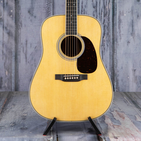 Martin HD-35 Acoustic Guitar, Natural, front closeup